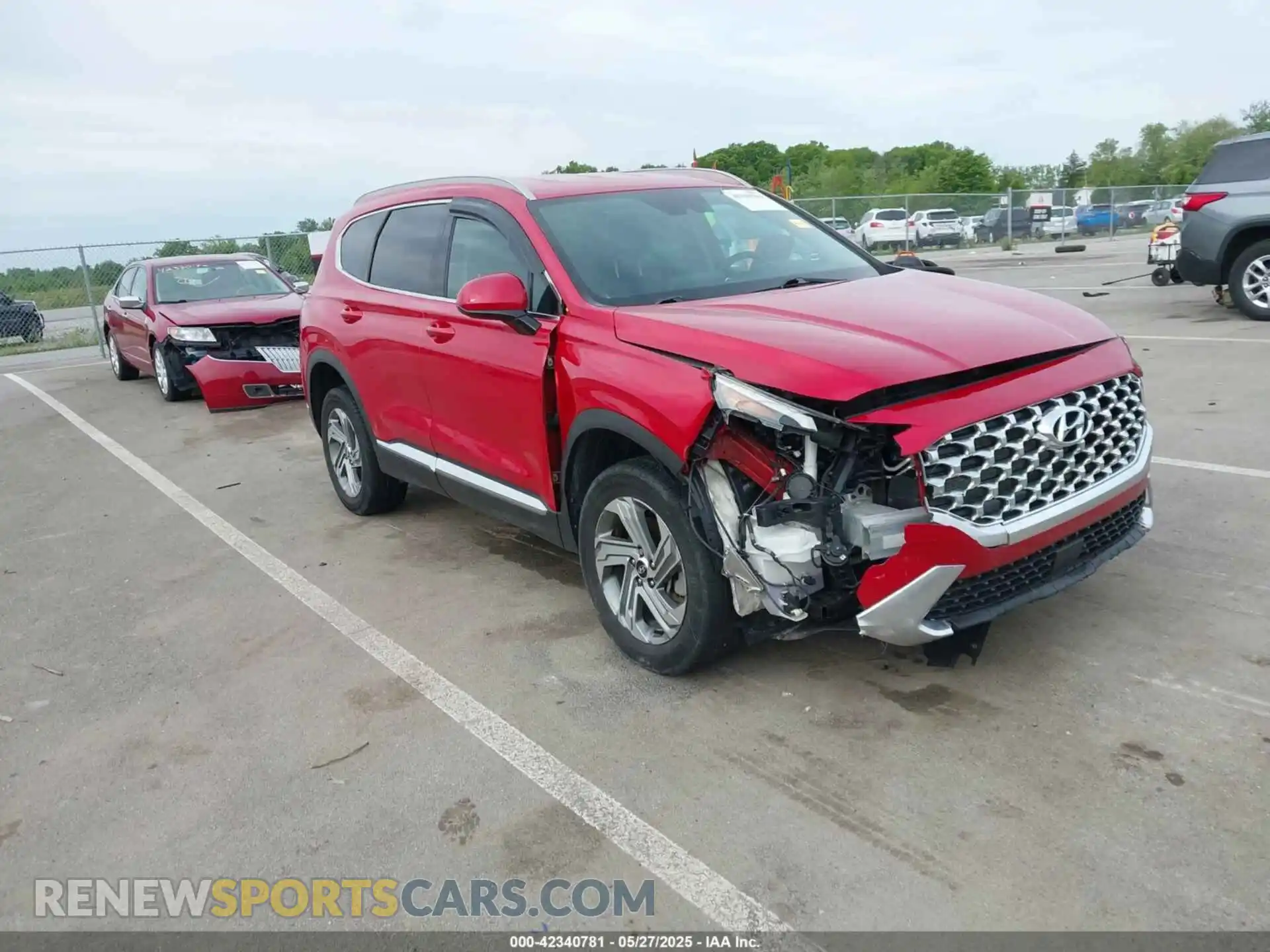 1 Photograph of a damaged car 5NMS2DAJ2MH321366 HYUNDAI SANTA FE 2021