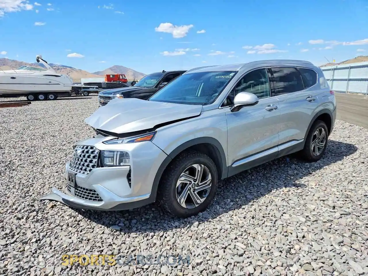 1 Photograph of a damaged car 5NMS2DAJ2MH367490 HYUNDAI SANTA FE 2021