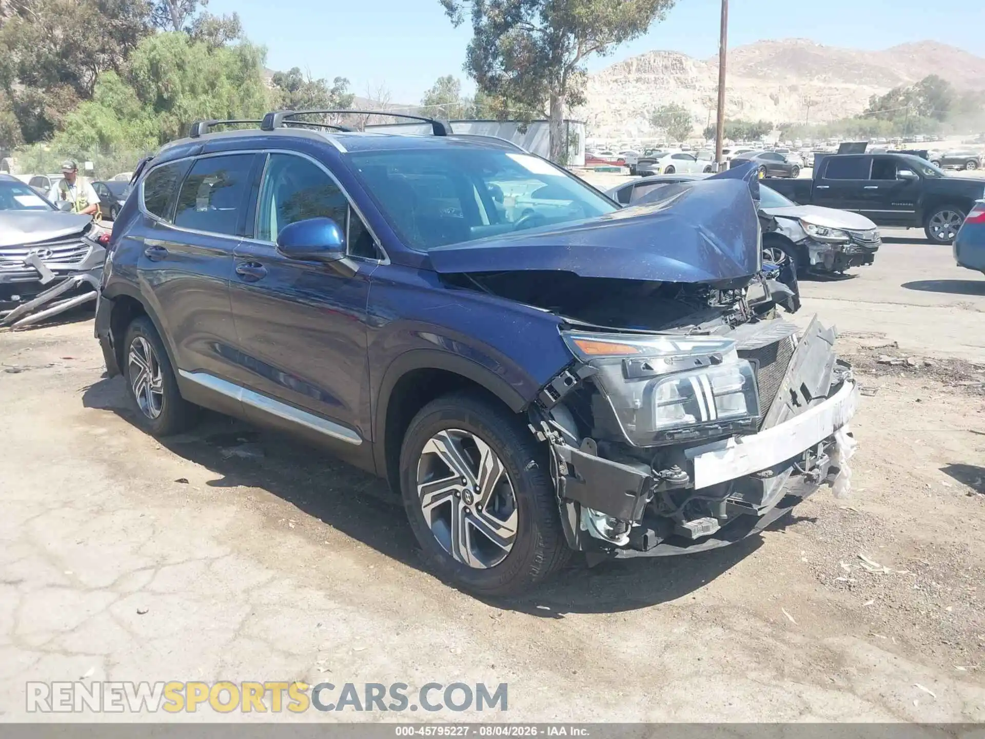 1 Photograph of a damaged car 5NMS2DAJ6MH371641 HYUNDAI SANTA FE 2021