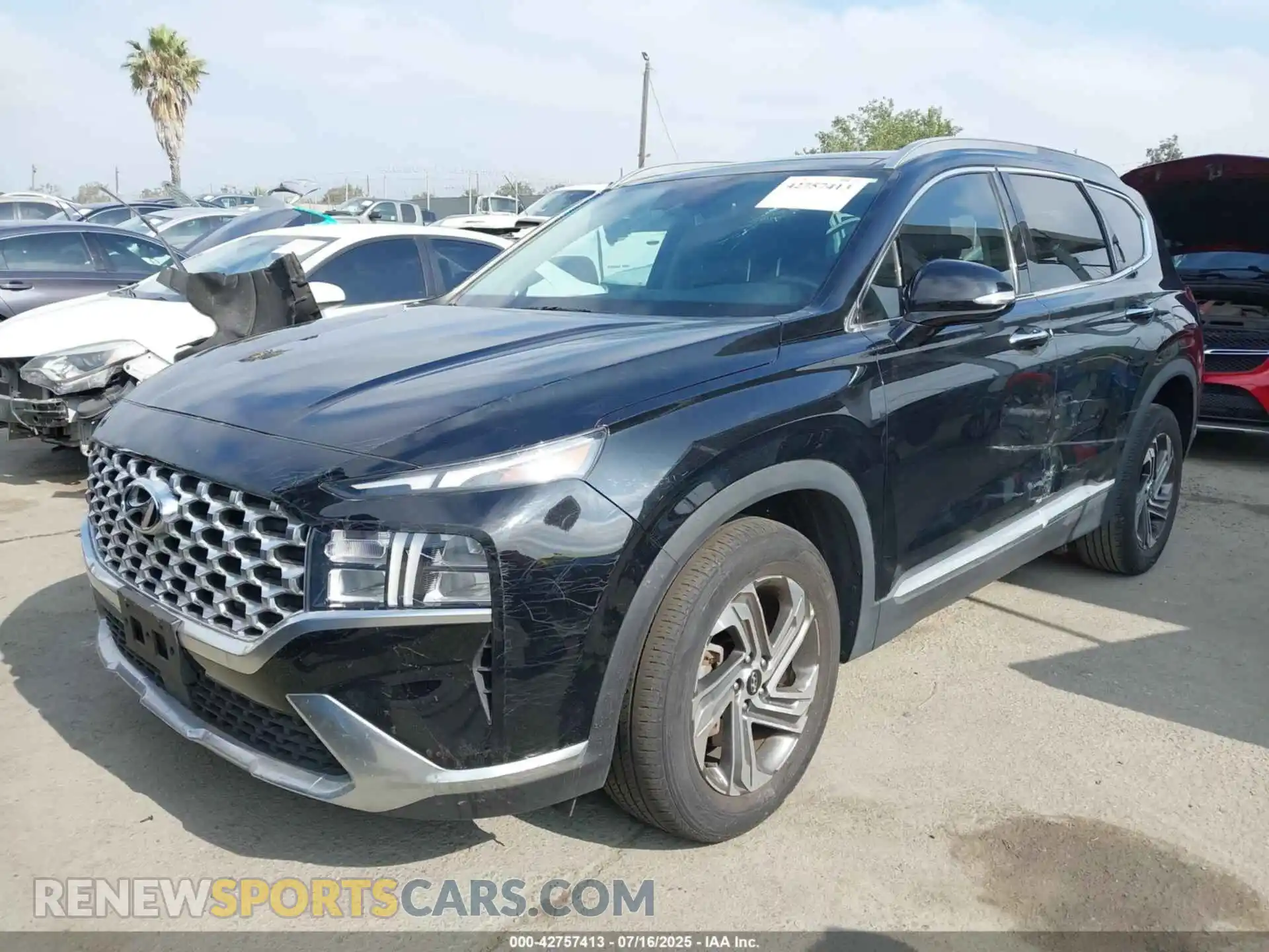 2 Photograph of a damaged car 5NMS34AJ2MH318822 HYUNDAI SANTA FE 2021