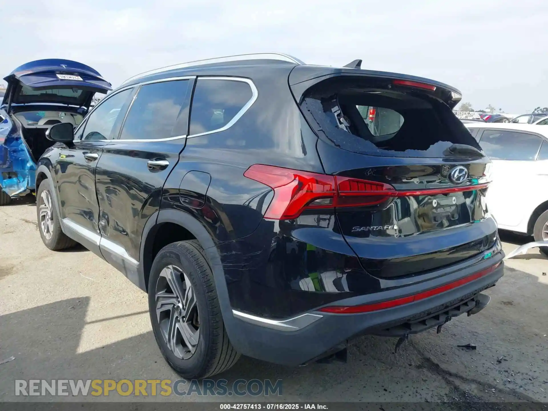 3 Photograph of a damaged car 5NMS34AJ2MH318822 HYUNDAI SANTA FE 2021