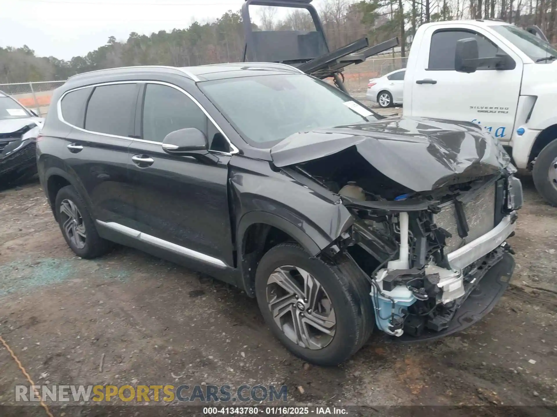 1 Photograph of a damaged car 5NMS3DAJ0MH340379 HYUNDAI SANTA FE 2021