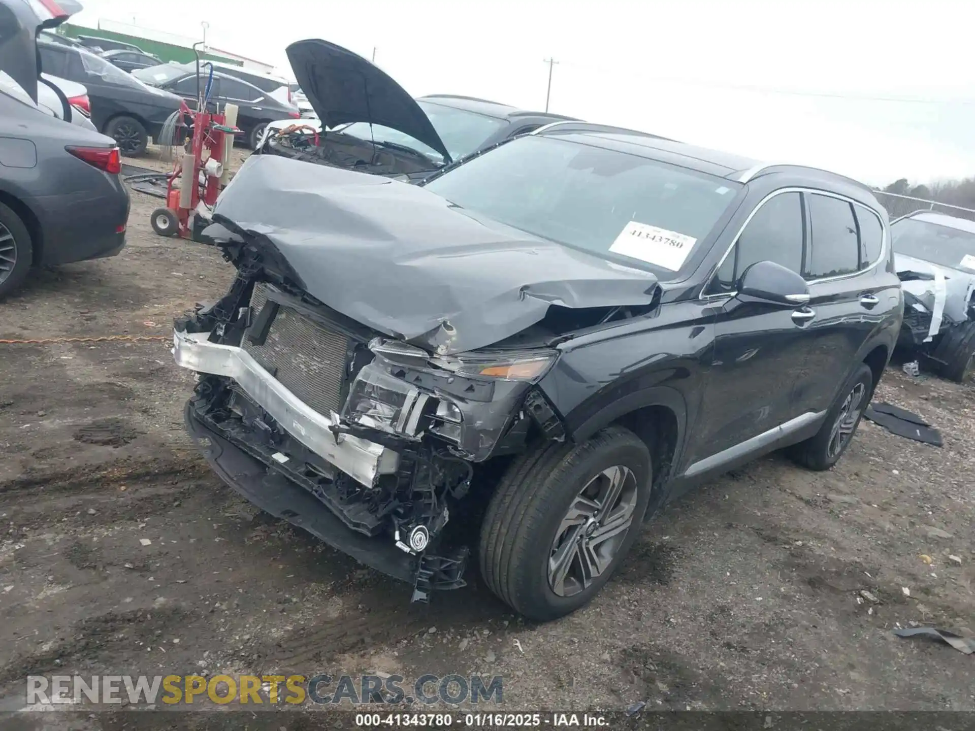 2 Photograph of a damaged car 5NMS3DAJ0MH340379 HYUNDAI SANTA FE 2021