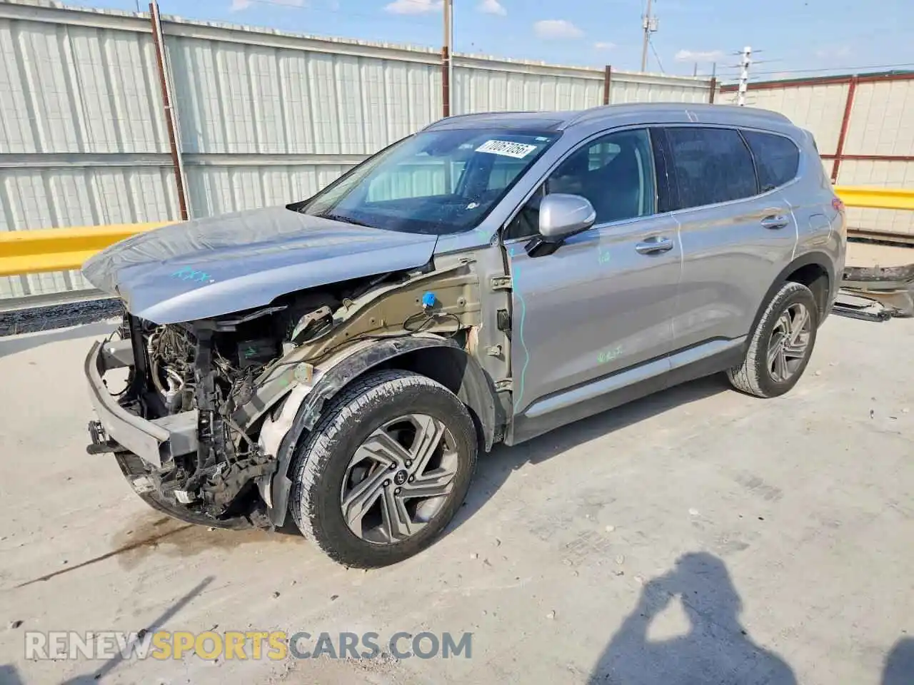 1 Photograph of a damaged car 5NMS3DAJ1MH312283 HYUNDAI SANTA FE 2021