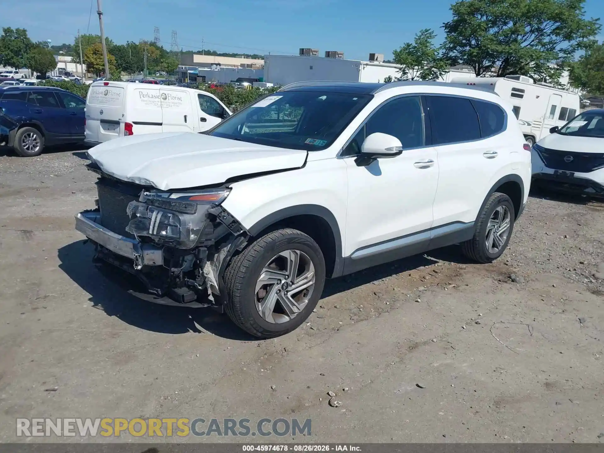 2 fotografías del automóvil dañado 5NMS3DAJ1MH320691 HYUNDAI SANTA FE 2021