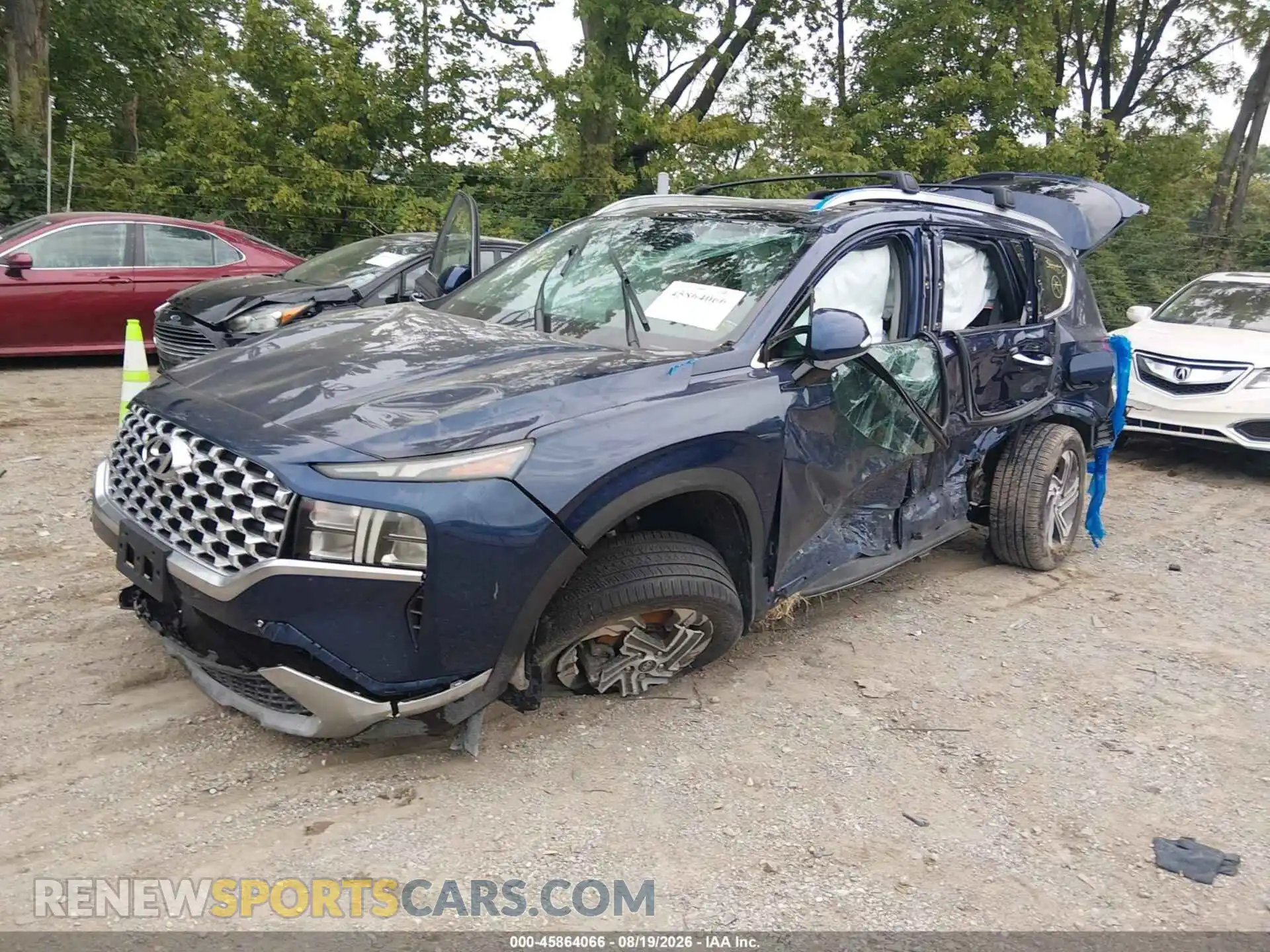 2 fotografías del automóvil dañado 5NMS3DAJ1MH366683 HYUNDAI SANTA FE 2021