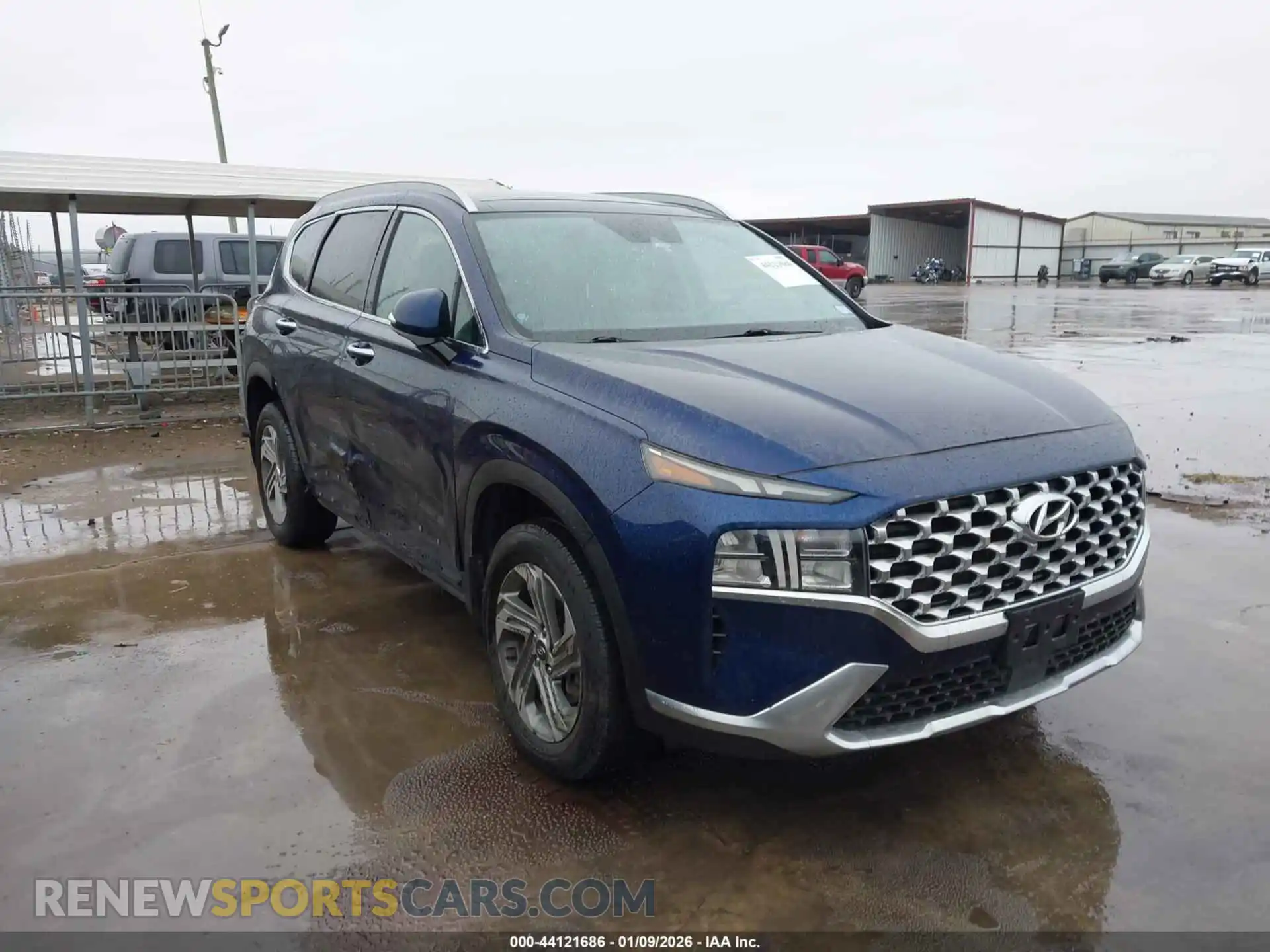 1 Photograph of a damaged car 5NMS3DAJ3MH345480 HYUNDAI SANTA FE 2021