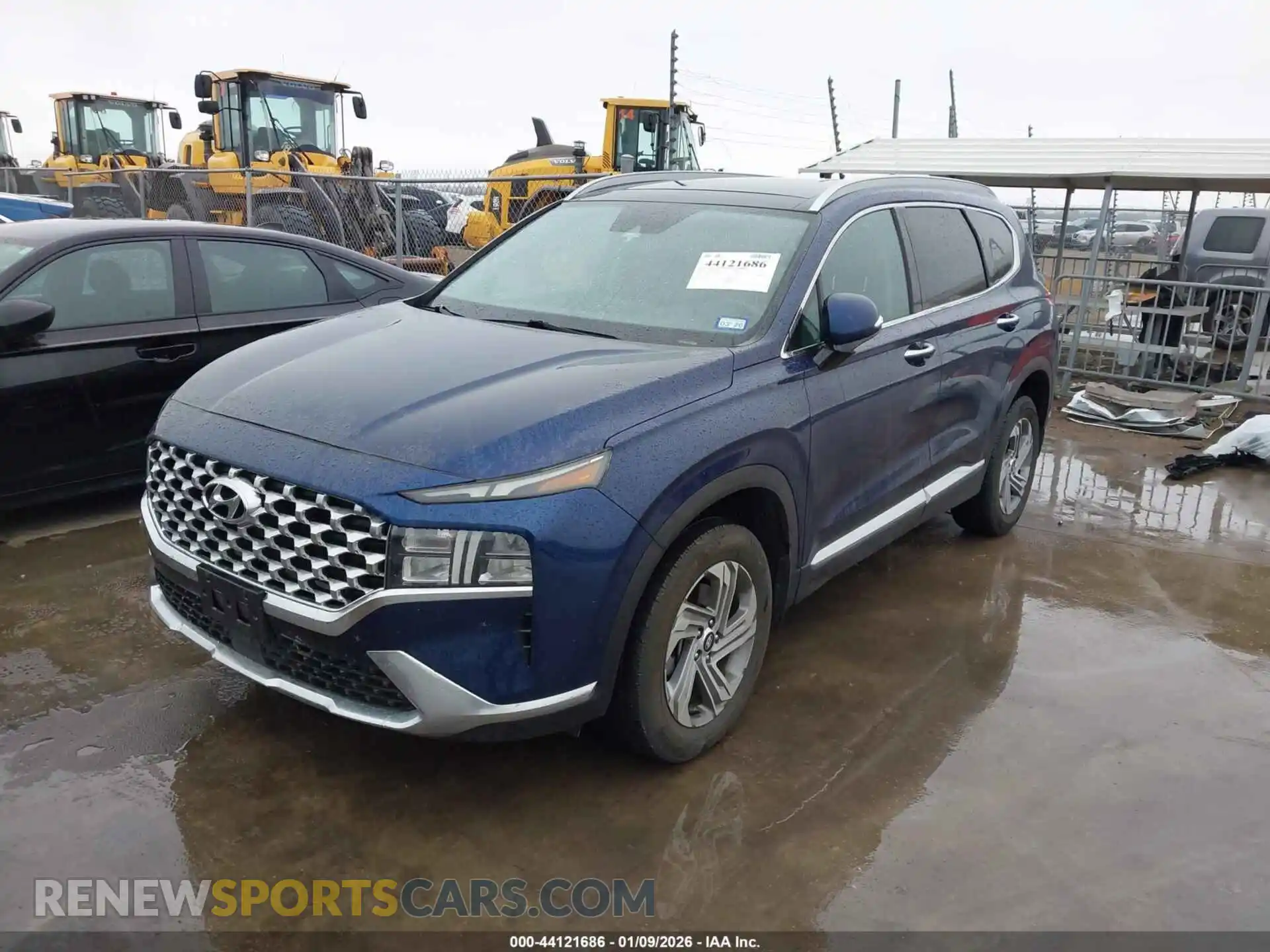 2 Photograph of a damaged car 5NMS3DAJ3MH345480 HYUNDAI SANTA FE 2021