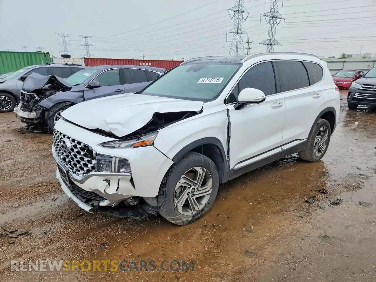 1 Photograph of a damaged car 5NMS3DAJ4MH339686 HYUNDAI SANTA FE 2021