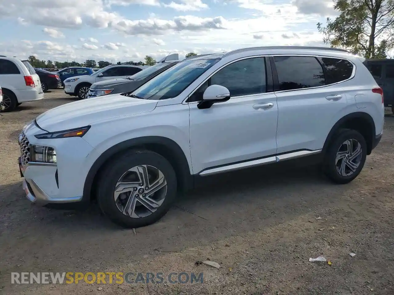 1 Photograph of a damaged car 5NMS3DAJ4MH358710 HYUNDAI SANTA FE 2021