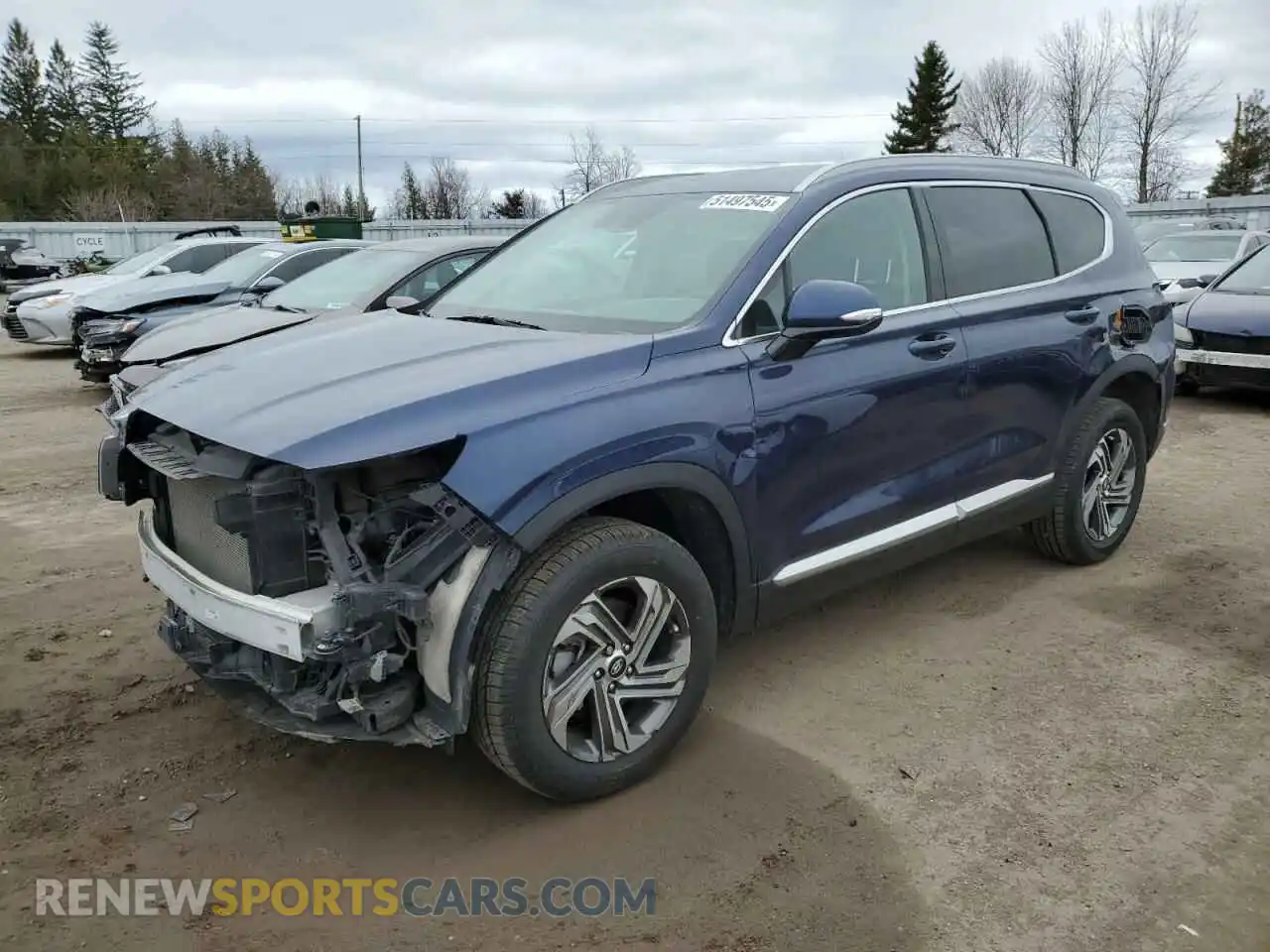 1 Photograph of a damaged car 5NMS3DAJ6MH315163 HYUNDAI SANTA FE 2021