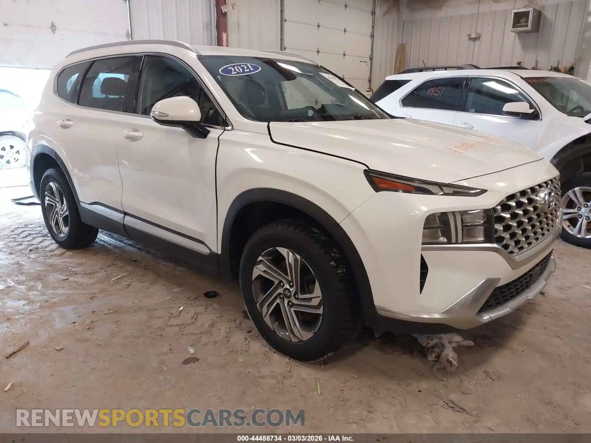 1 Photograph of a damaged car 5NMS3DAJ8MH357916 HYUNDAI SANTA FE 2021