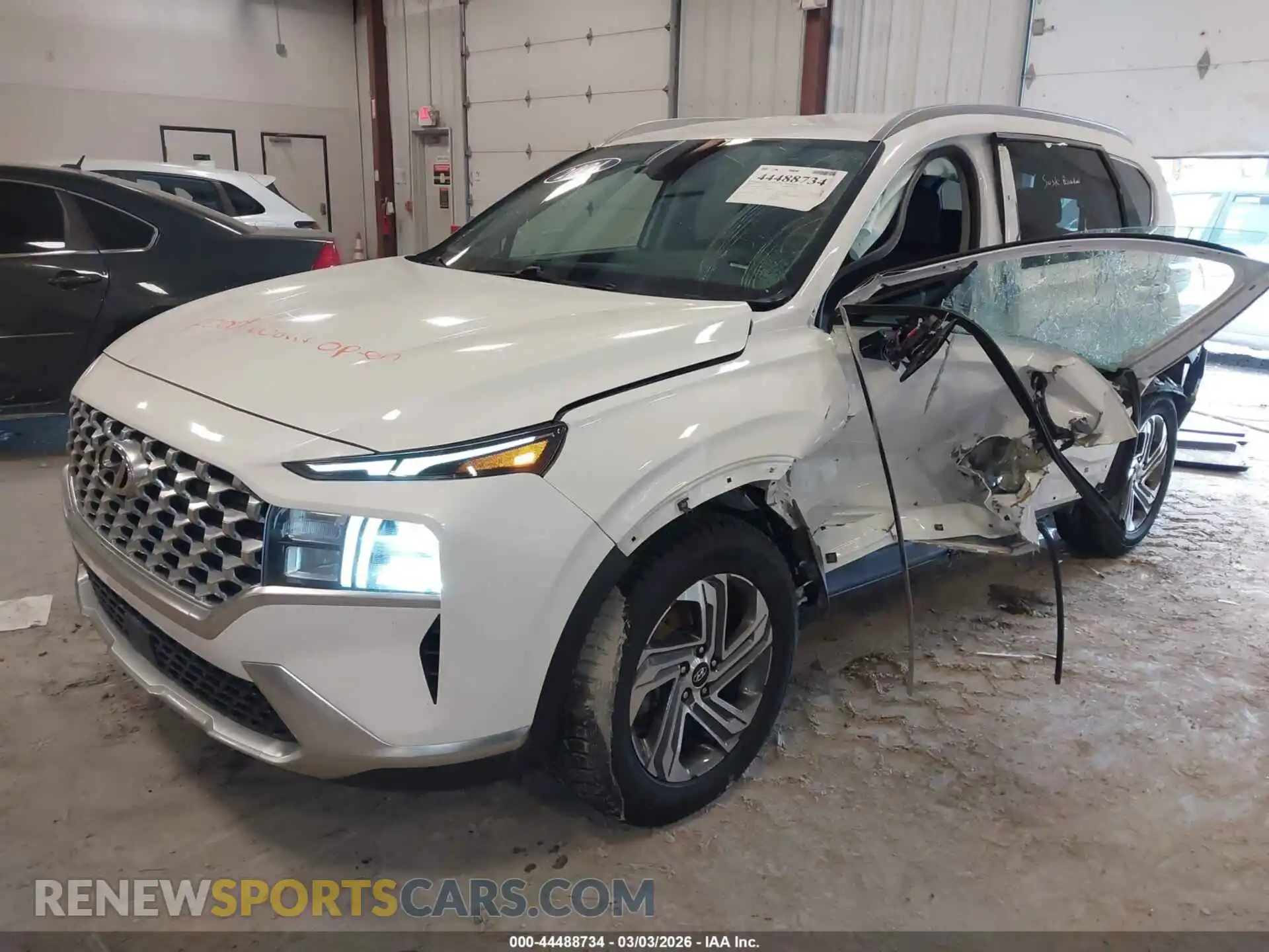 2 Photograph of a damaged car 5NMS3DAJ8MH357916 HYUNDAI SANTA FE 2021