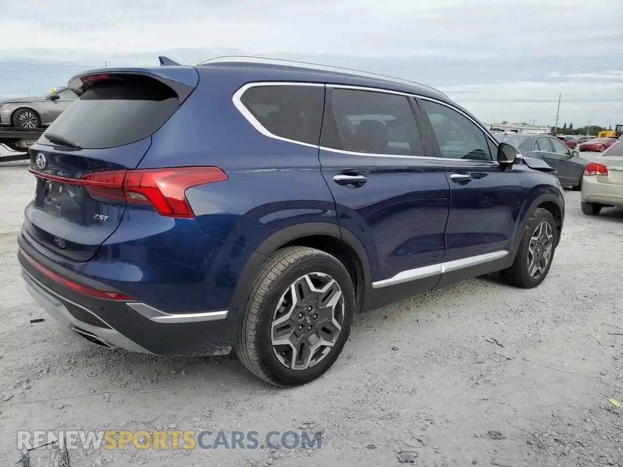 3 Photograph of a damaged car 5NMS44AL1MH322634 HYUNDAI SANTA FE 2021