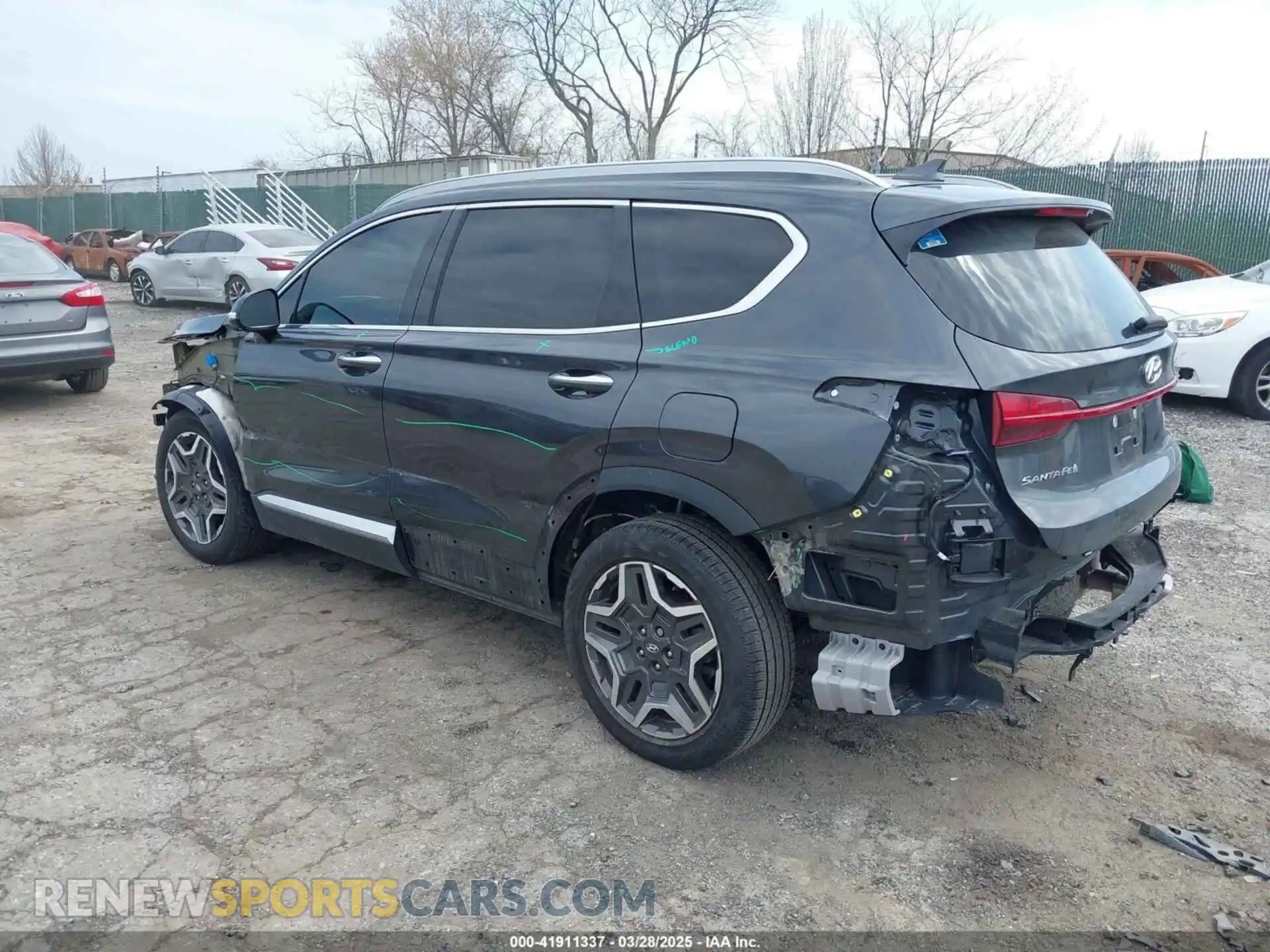 3 Photograph of a damaged car 5NMS44AL1MH334332 HYUNDAI SANTA FE 2021
