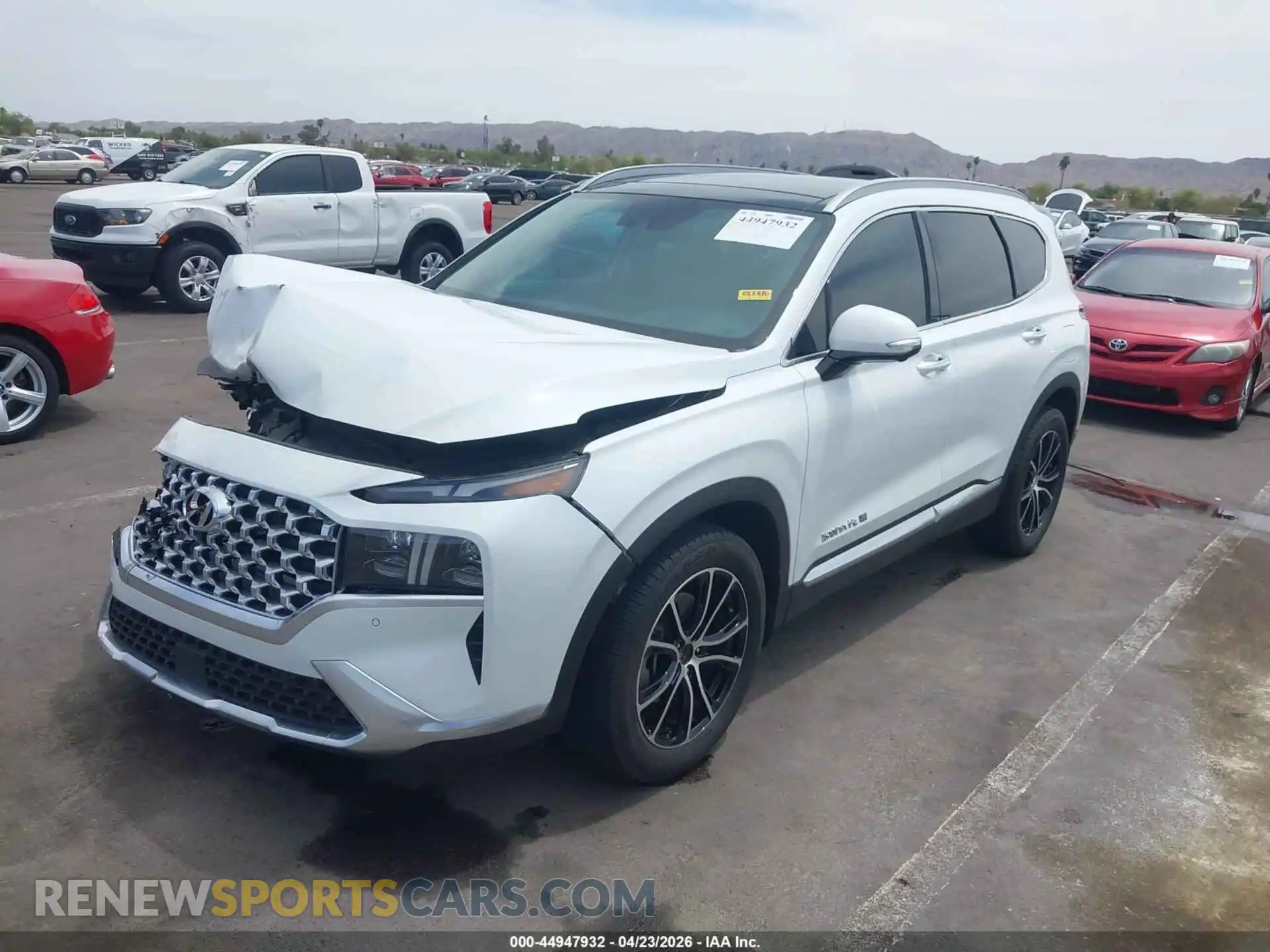2 Photograph of a damaged car 5NMS44AL2MH319550 HYUNDAI SANTA FE 2021