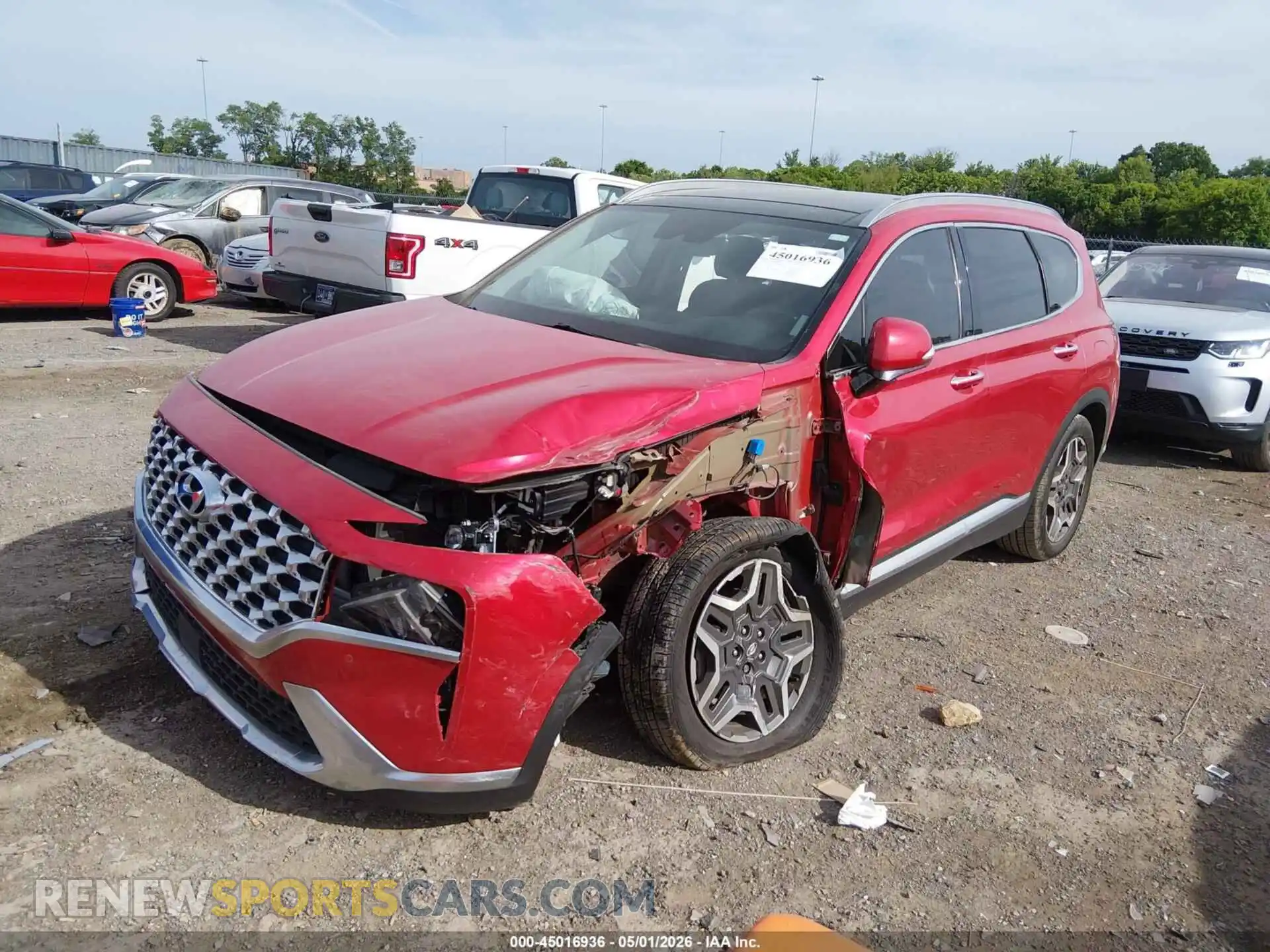 2 Photograph of a damaged car 5NMS44AL2MH322268 HYUNDAI SANTA FE 2021