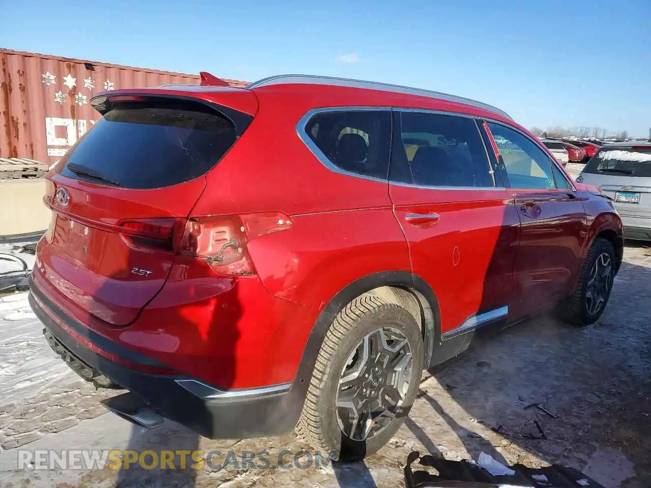 3 Photograph of a damaged car 5NMS44AL2MH323906 HYUNDAI SANTA FE 2021