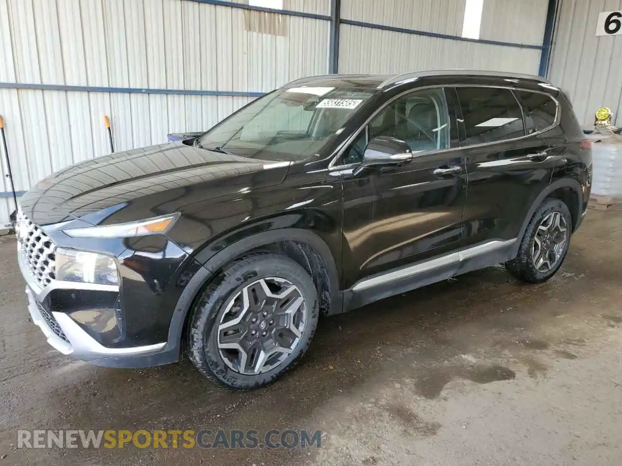1 Photograph of a damaged car 5NMS44AL4MH314446 HYUNDAI SANTA FE 2021
