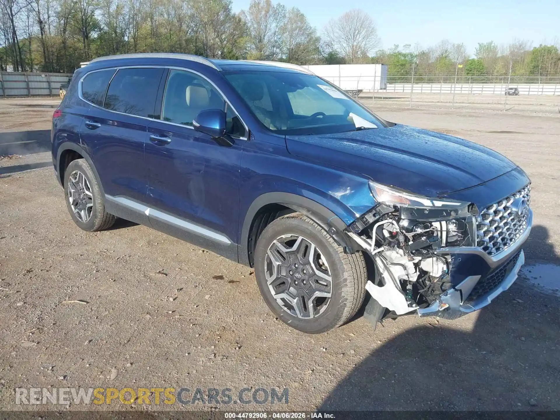 1 Photograph of a damaged car 5NMS44AL4MH368054 HYUNDAI SANTA FE 2021