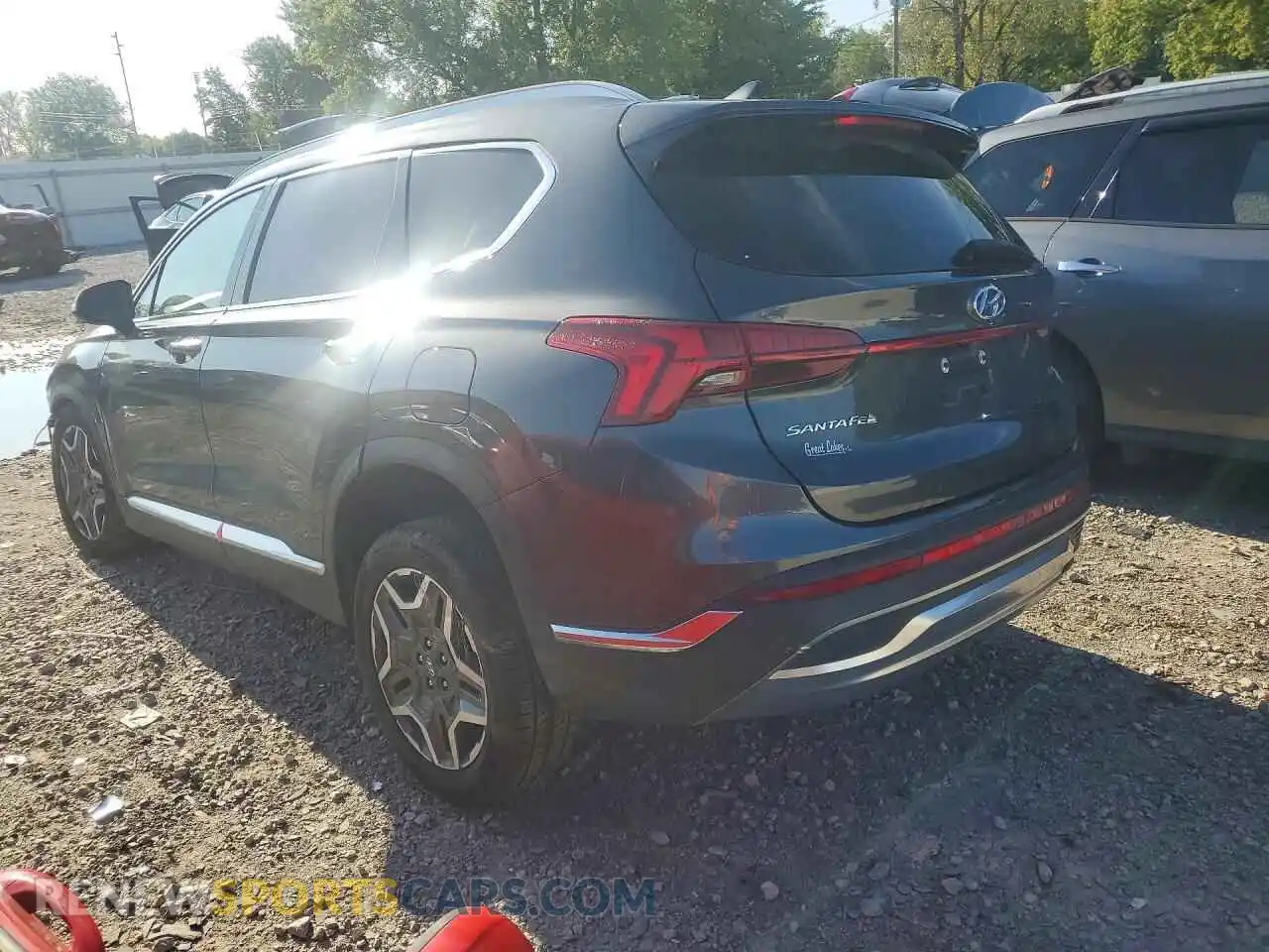 2 Photograph of a damaged car 5NMS44AL5MH319087 HYUNDAI SANTA FE 2021