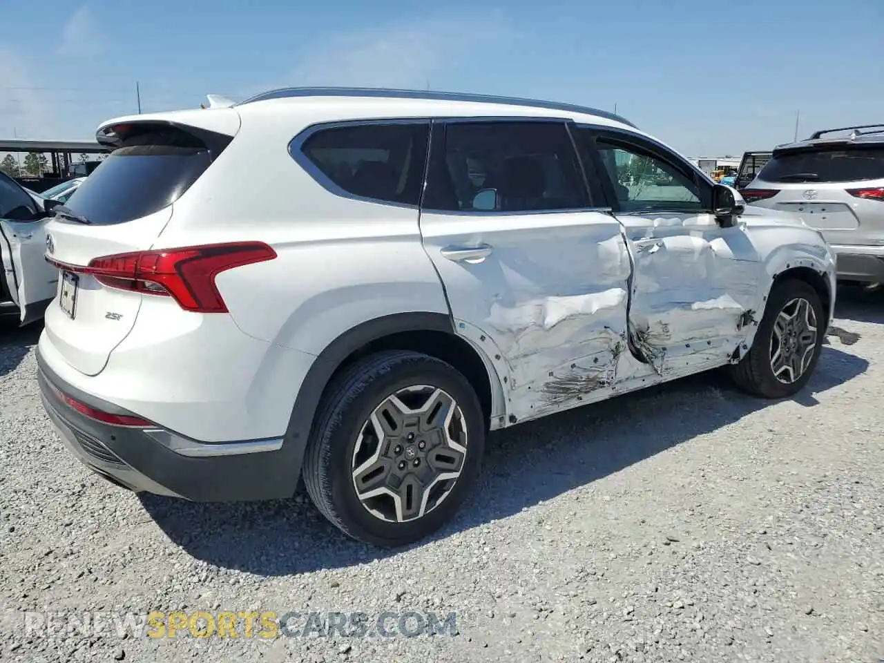 3 Фотография поврежденного автомобиля 5NMS44AL8MH315390 HYUNDAI SANTA FE 2021