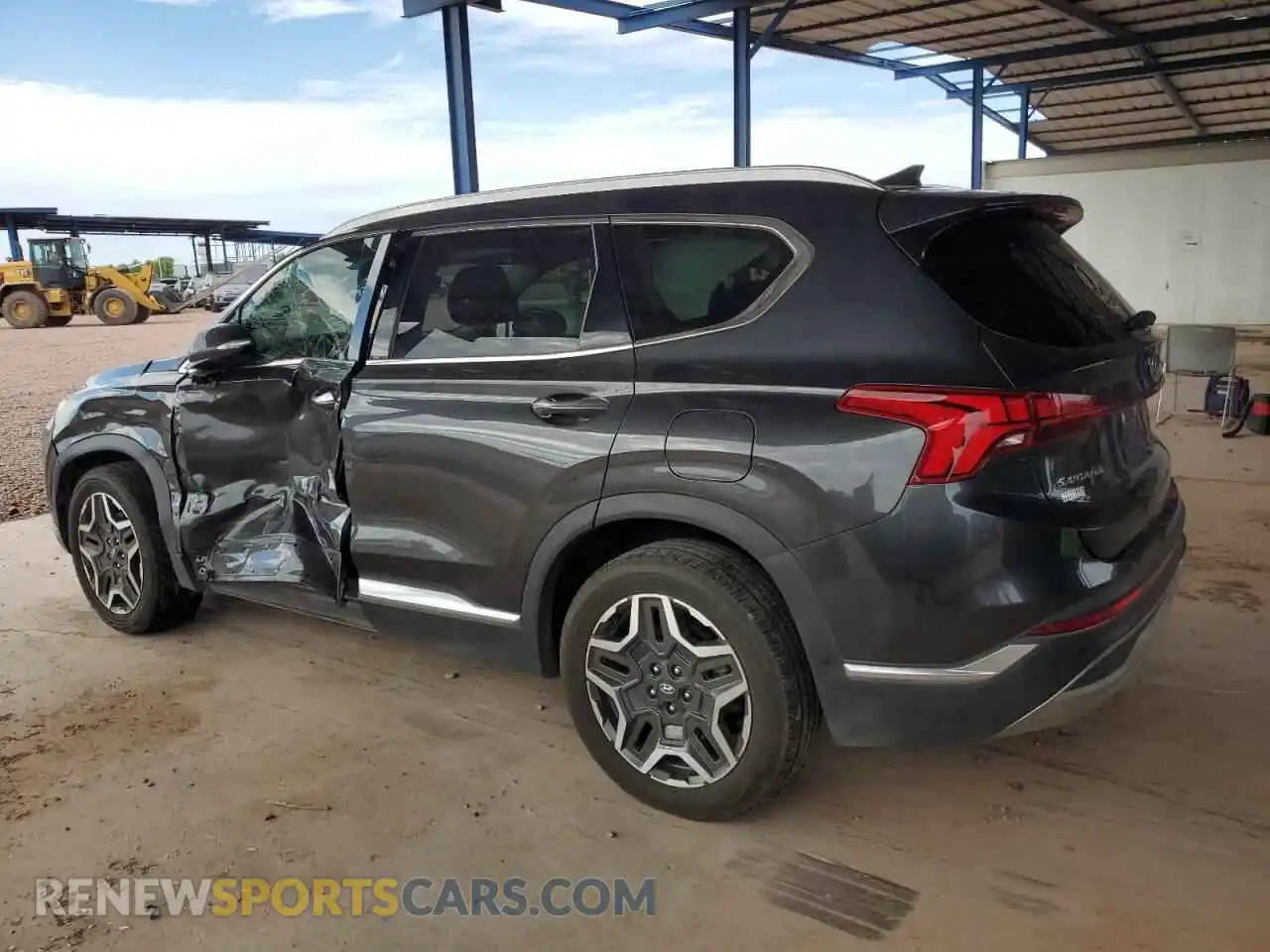 2 Photograph of a damaged car 5NMS44AL8MH322856 HYUNDAI SANTA FE 2021