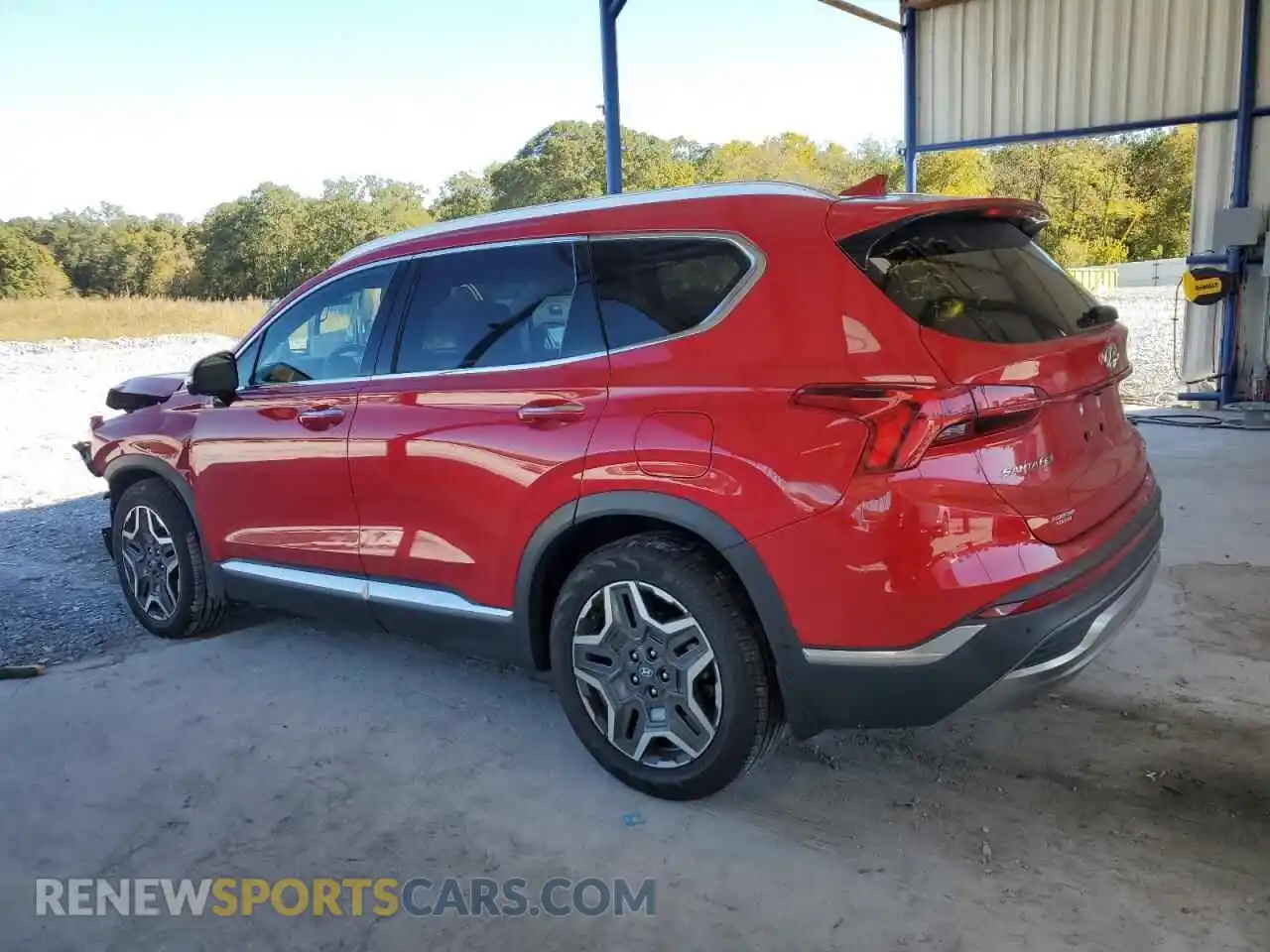 2 Photograph of a damaged car 5NMS44AL8MH336336 HYUNDAI SANTA FE 2021