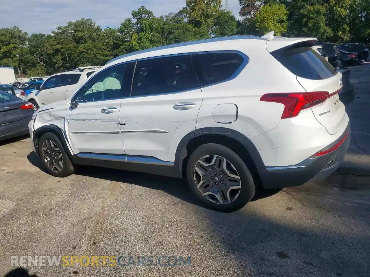 2 Photograph of a damaged car 5NMS44AL9MH326043 HYUNDAI SANTA FE 2021