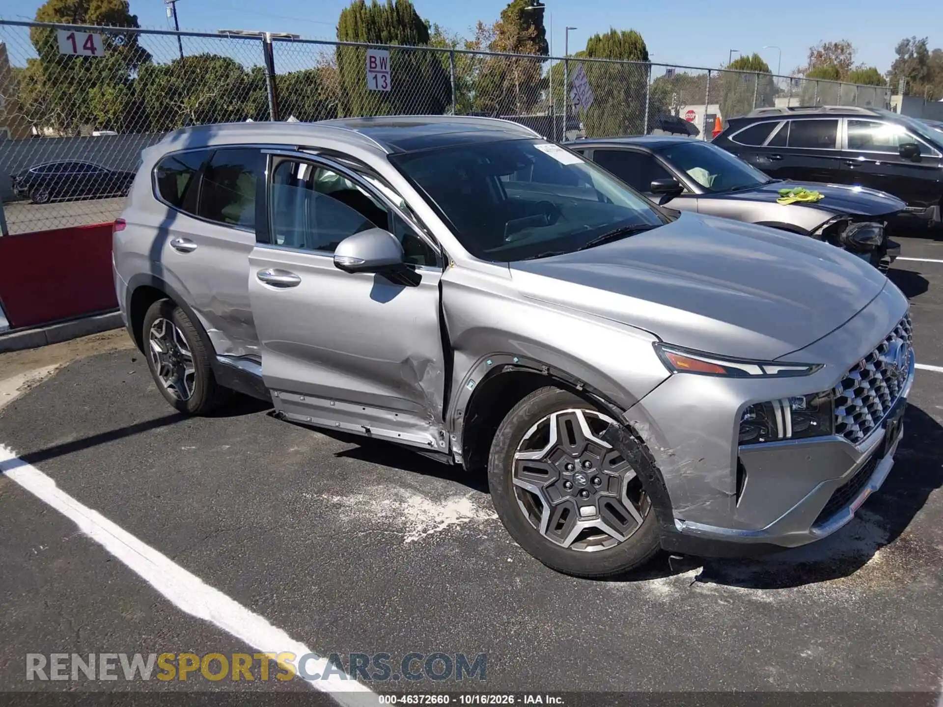 1 Photograph of a damaged car 5NMS44ALXMH325757 HYUNDAI SANTA FE 2021