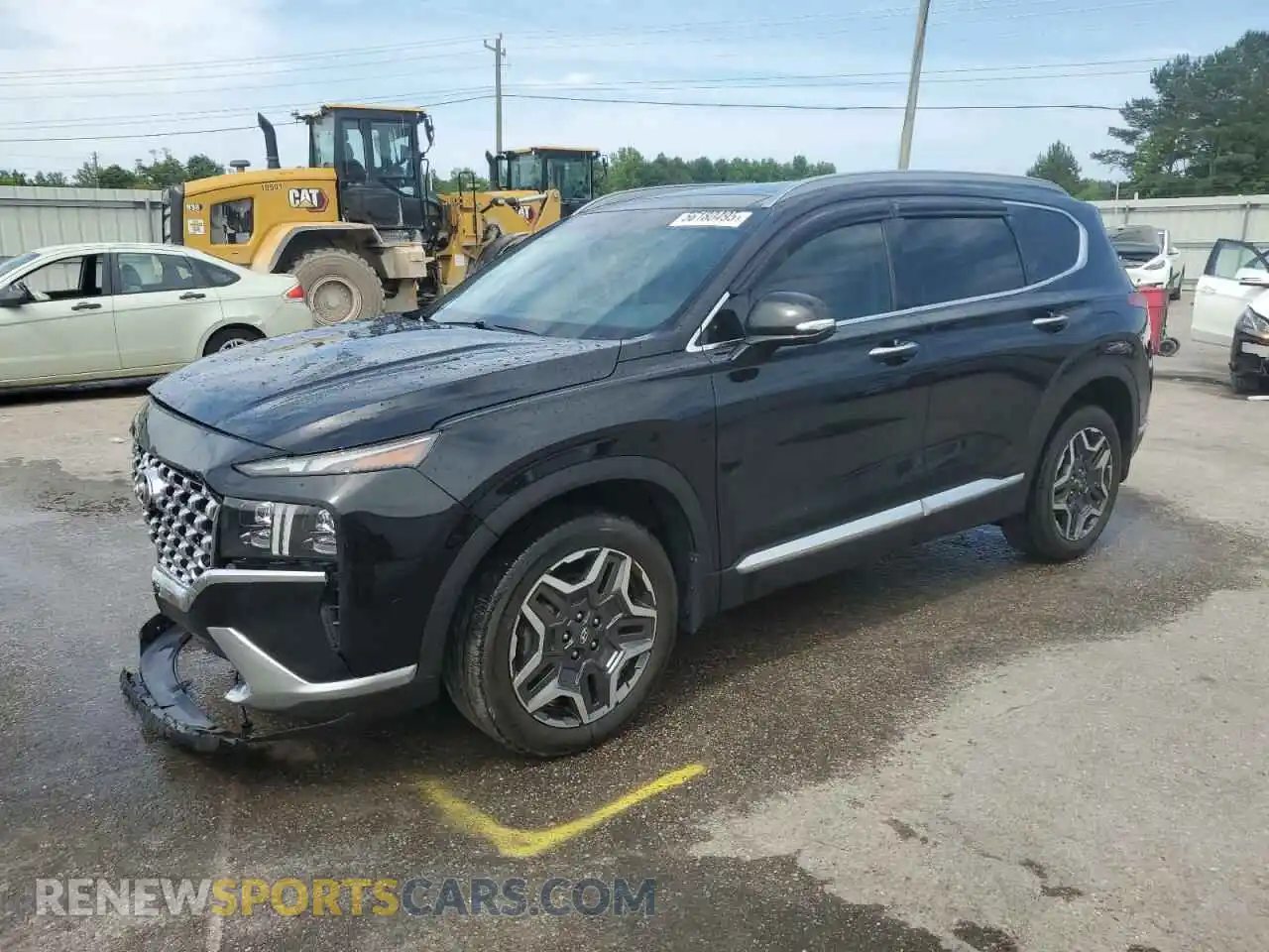1 Photograph of a damaged car 5NMS44ALXMH335463 HYUNDAI SANTA FE 2021