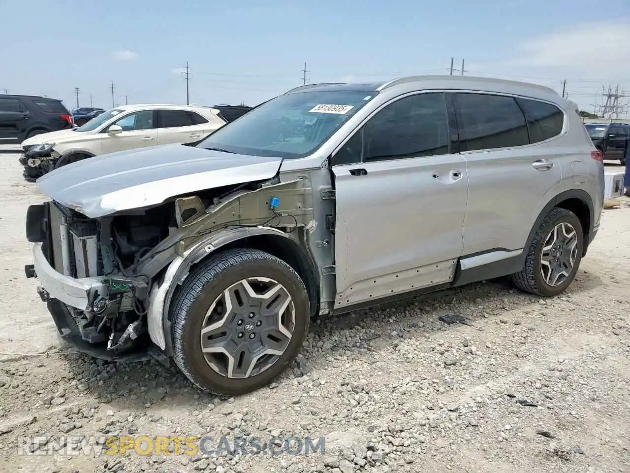 1 Photograph of a damaged car 5NMS44ALXMH346785 HYUNDAI SANTA FE 2021