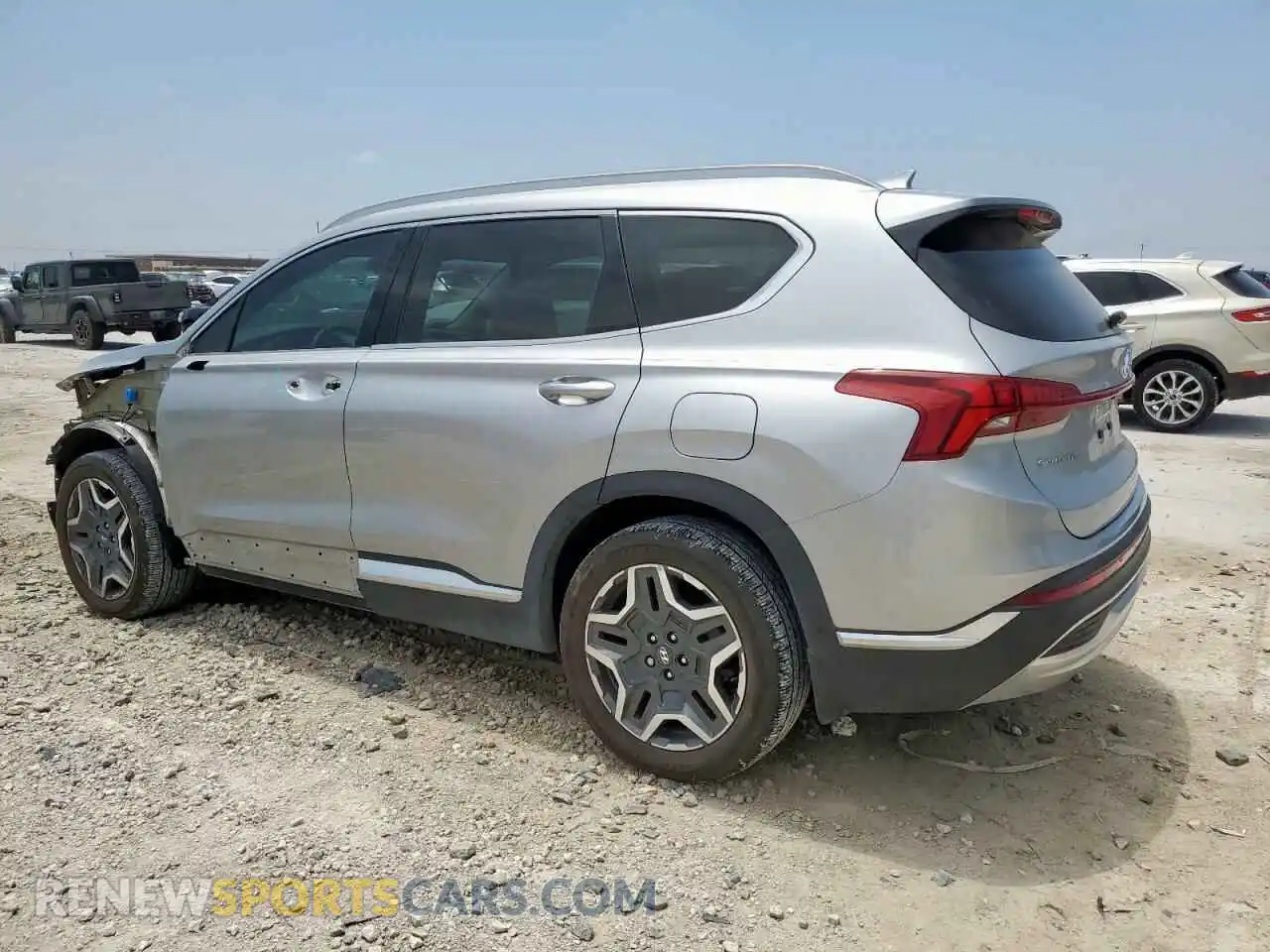 2 Photograph of a damaged car 5NMS44ALXMH346785 HYUNDAI SANTA FE 2021