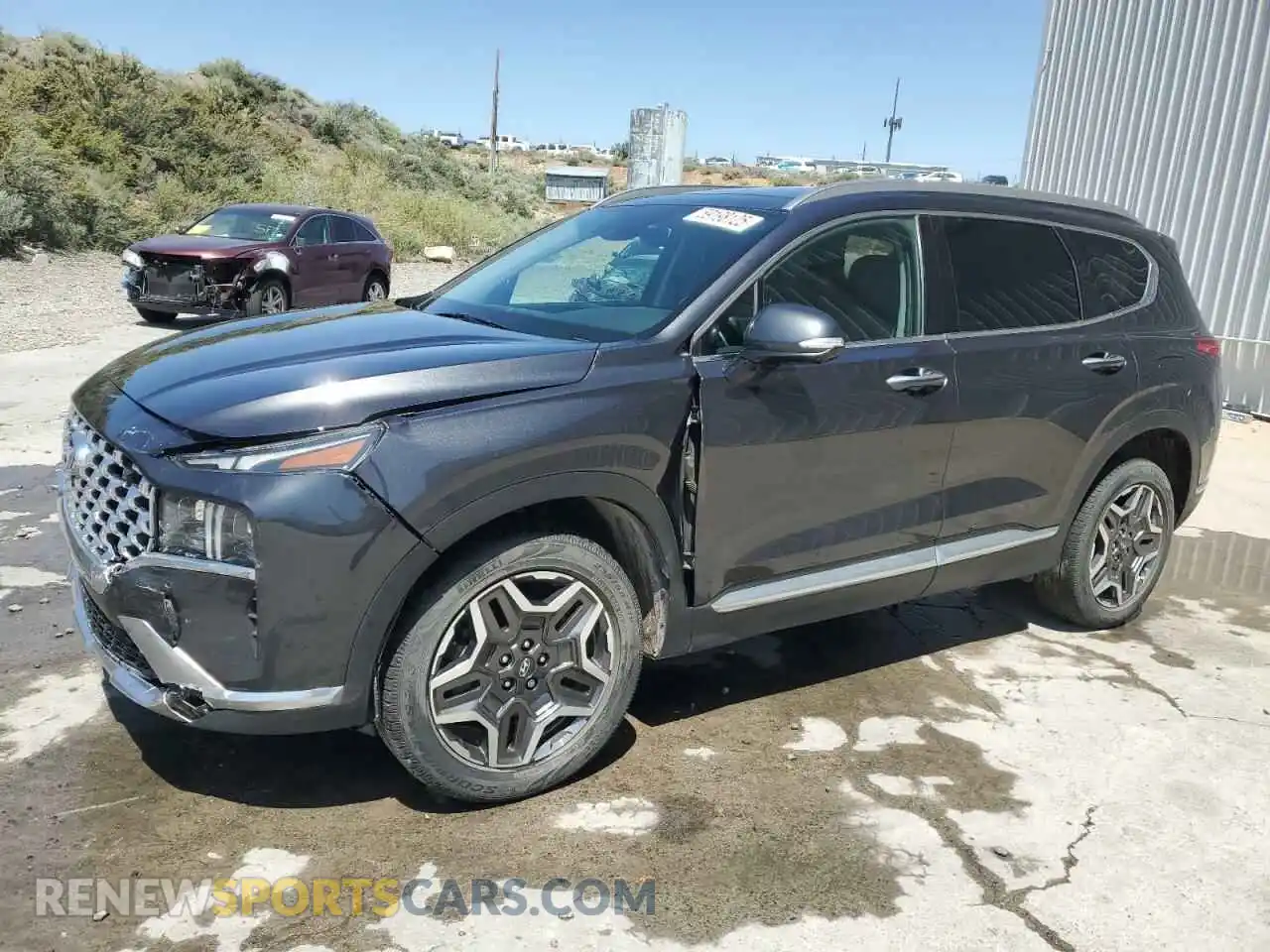 1 Photograph of a damaged car 5NMS4DAL1MH355603 HYUNDAI SANTA FE 2021