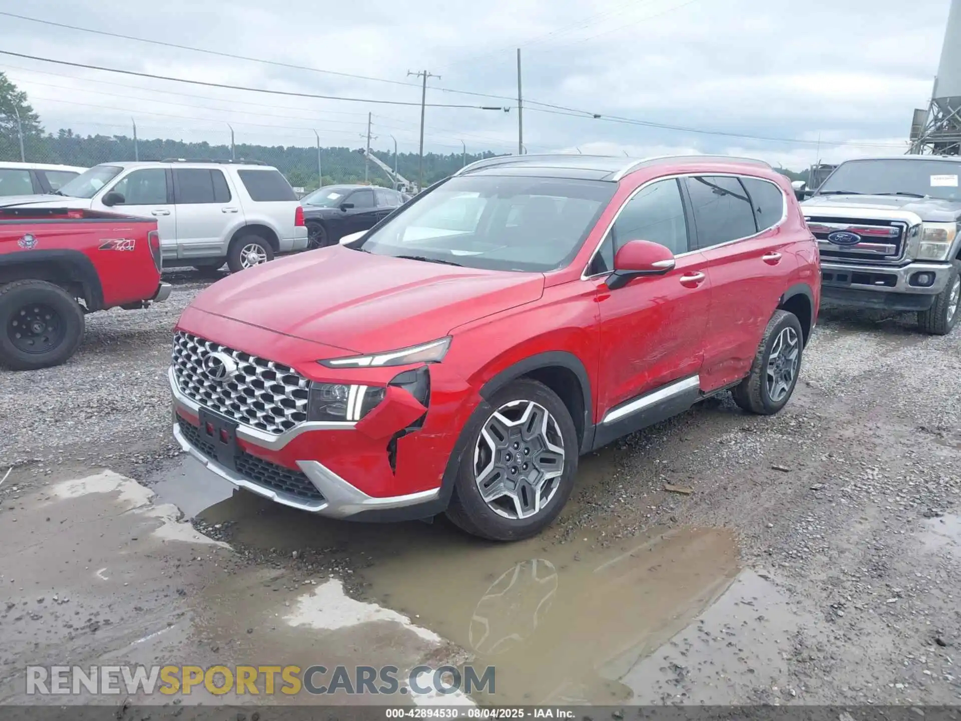 2 Photograph of a damaged car 5NMS4DAL2MH331598 HYUNDAI SANTA FE 2021