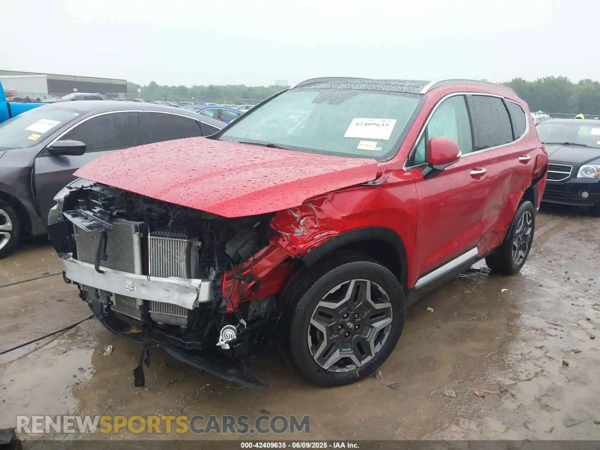 2 Photograph of a damaged car 5NMS4DAL2MH343394 HYUNDAI SANTA FE 2021