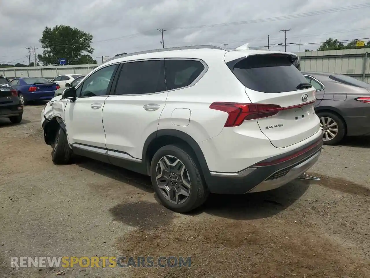 2 fotografías del automóvil dañado 5NMS4DAL5MH344457 HYUNDAI SANTA FE 2021