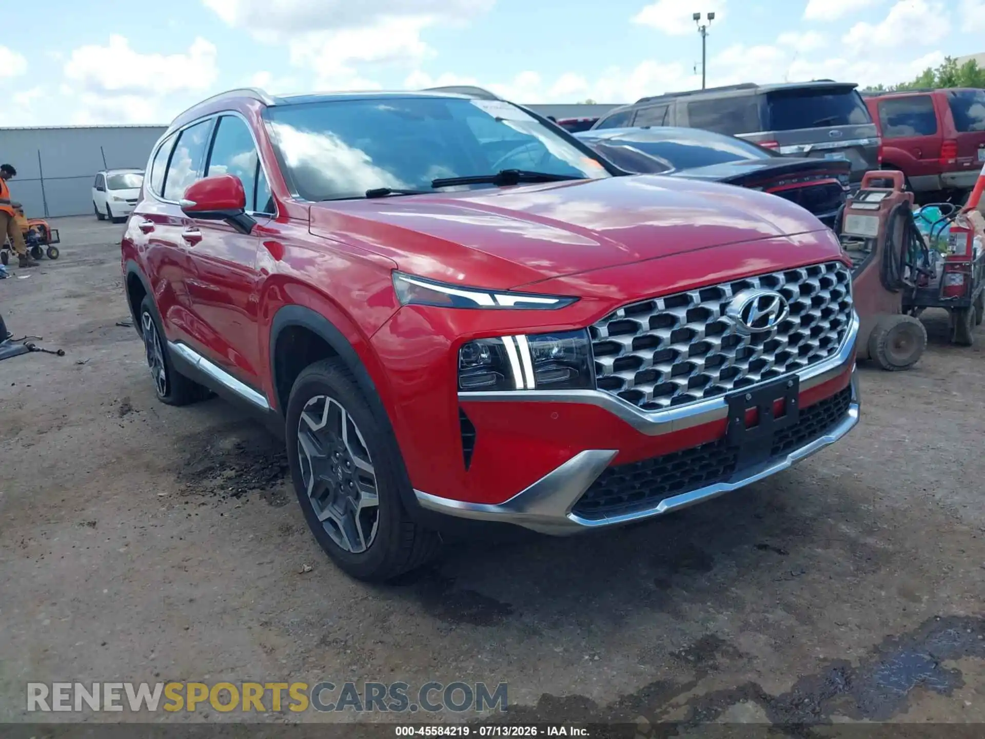 1 Photograph of a damaged car 5NMS4DAL6MH332172 HYUNDAI SANTA FE 2021