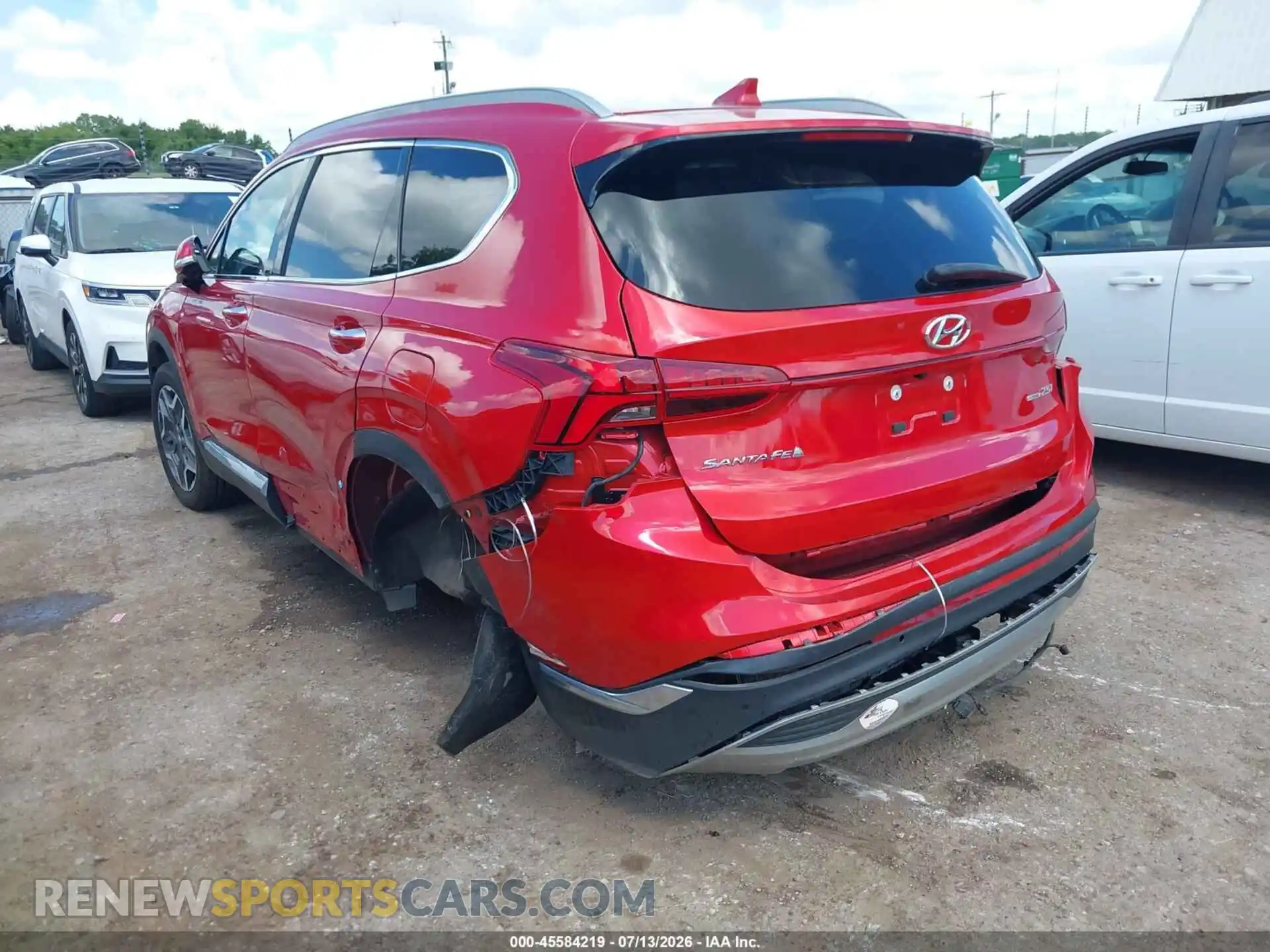 3 Photograph of a damaged car 5NMS4DAL6MH332172 HYUNDAI SANTA FE 2021