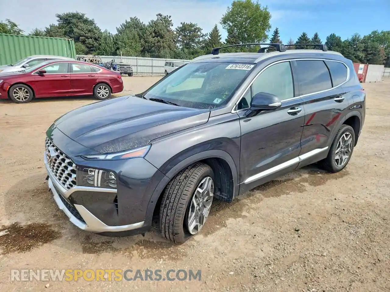 1 Photograph of a damaged car 5NMS4DAL6MH369626 HYUNDAI SANTA FE 2021