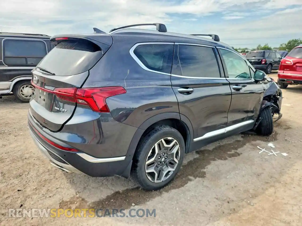 3 Photograph of a damaged car 5NMS4DAL6MH369626 HYUNDAI SANTA FE 2021