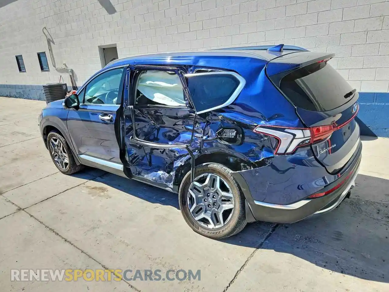 2 fotografías del automóvil dañado 5NMS4DAL8MH342945 HYUNDAI SANTA FE 2021