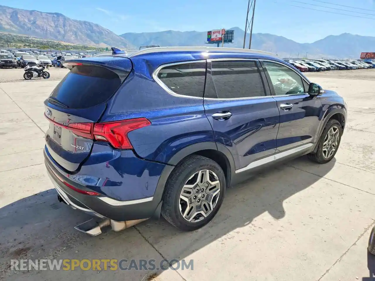 3 fotografías del automóvil dañado 5NMS4DAL8MH342945 HYUNDAI SANTA FE 2021