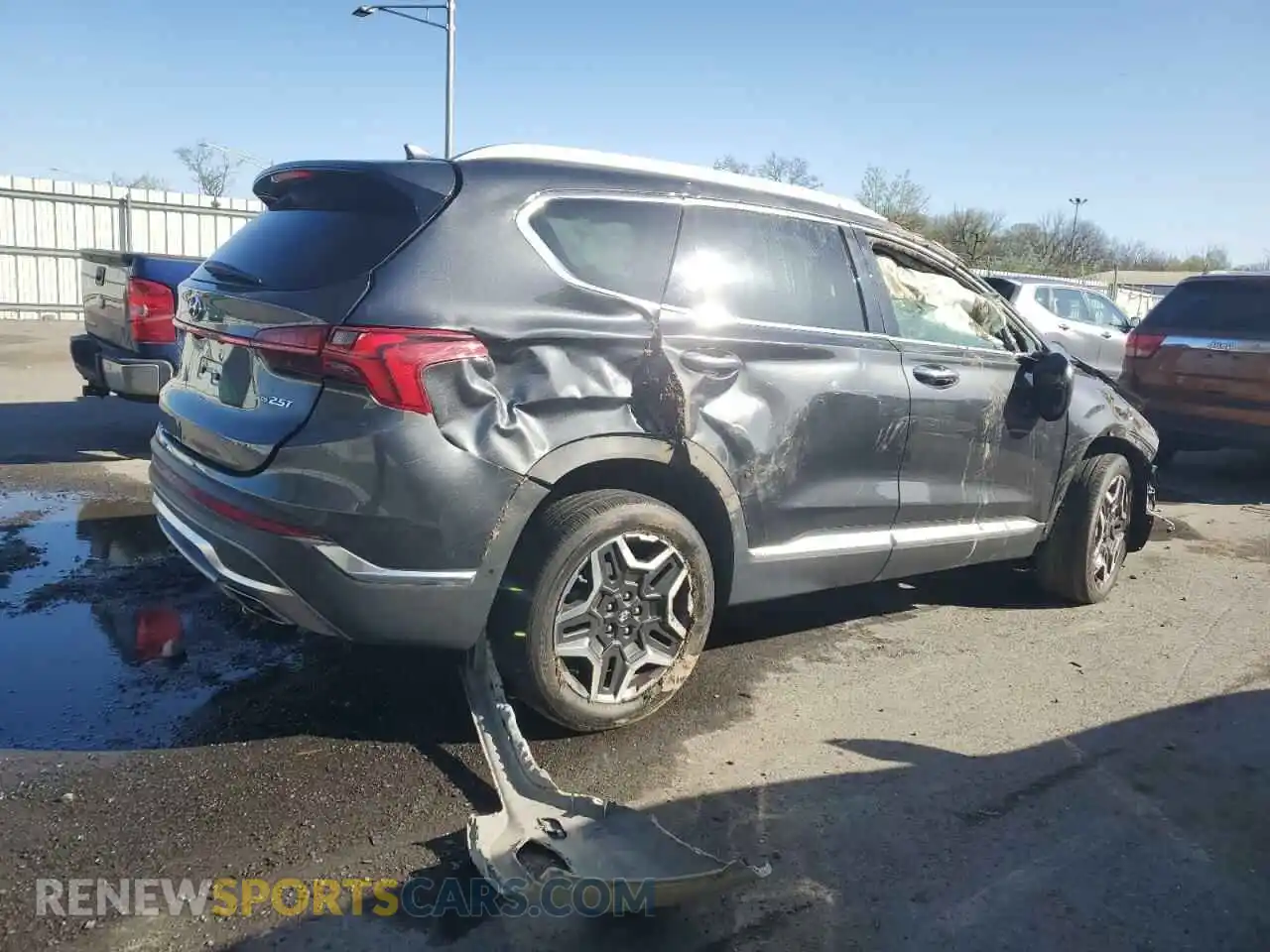 3 Photograph of a damaged car 5NMS4DAL8MH350592 HYUNDAI SANTA FE 2021