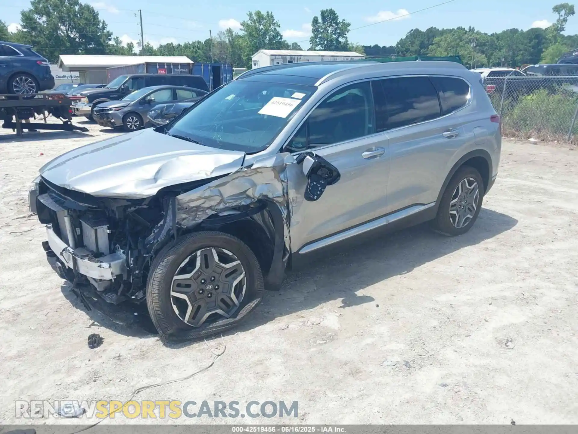 2 Photograph of a damaged car 5NMS4DAL8MH356537 HYUNDAI SANTA FE 2021