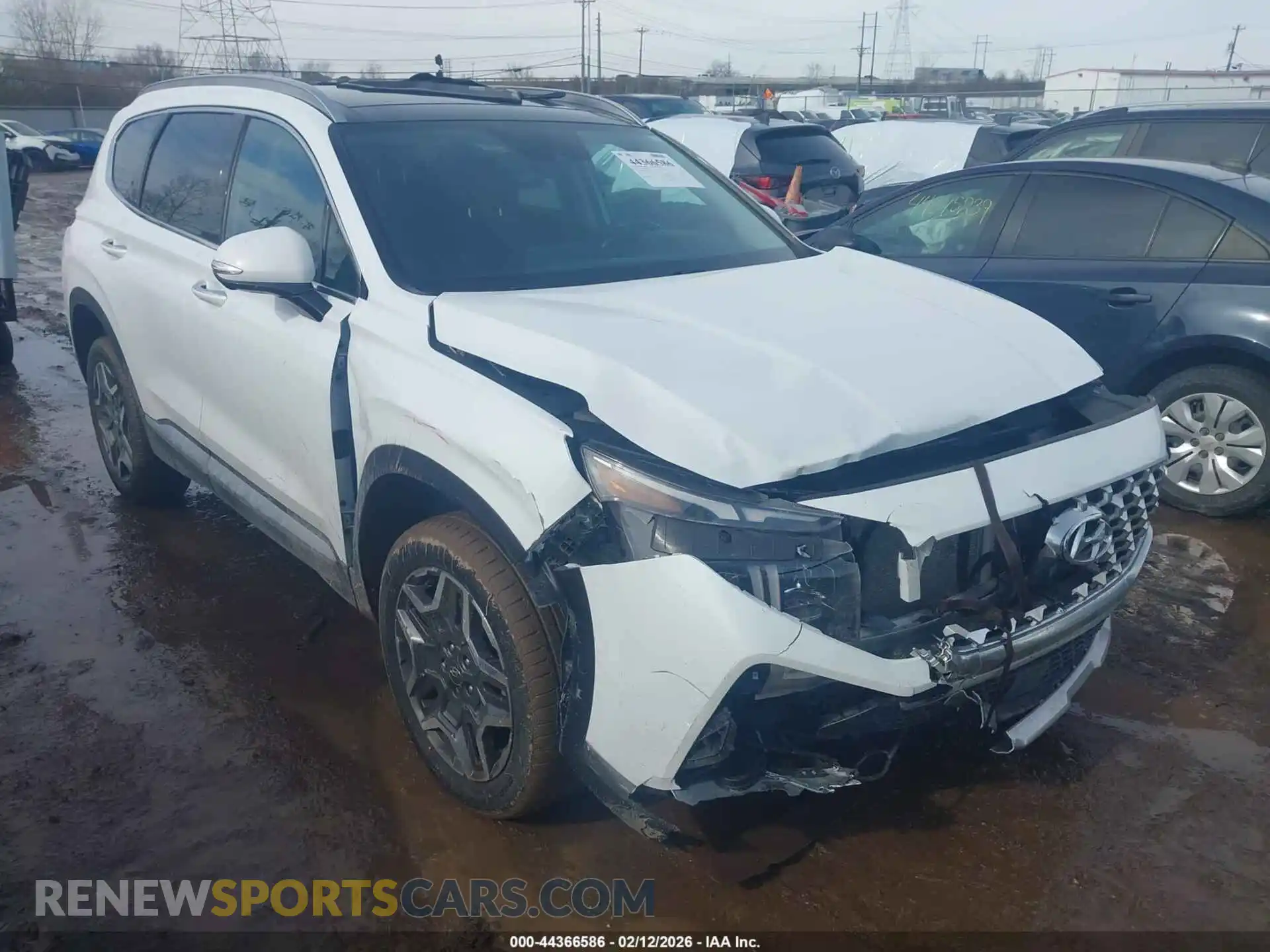 1 Photograph of a damaged car 5NMS4DAL9MH341383 HYUNDAI SANTA FE 2021