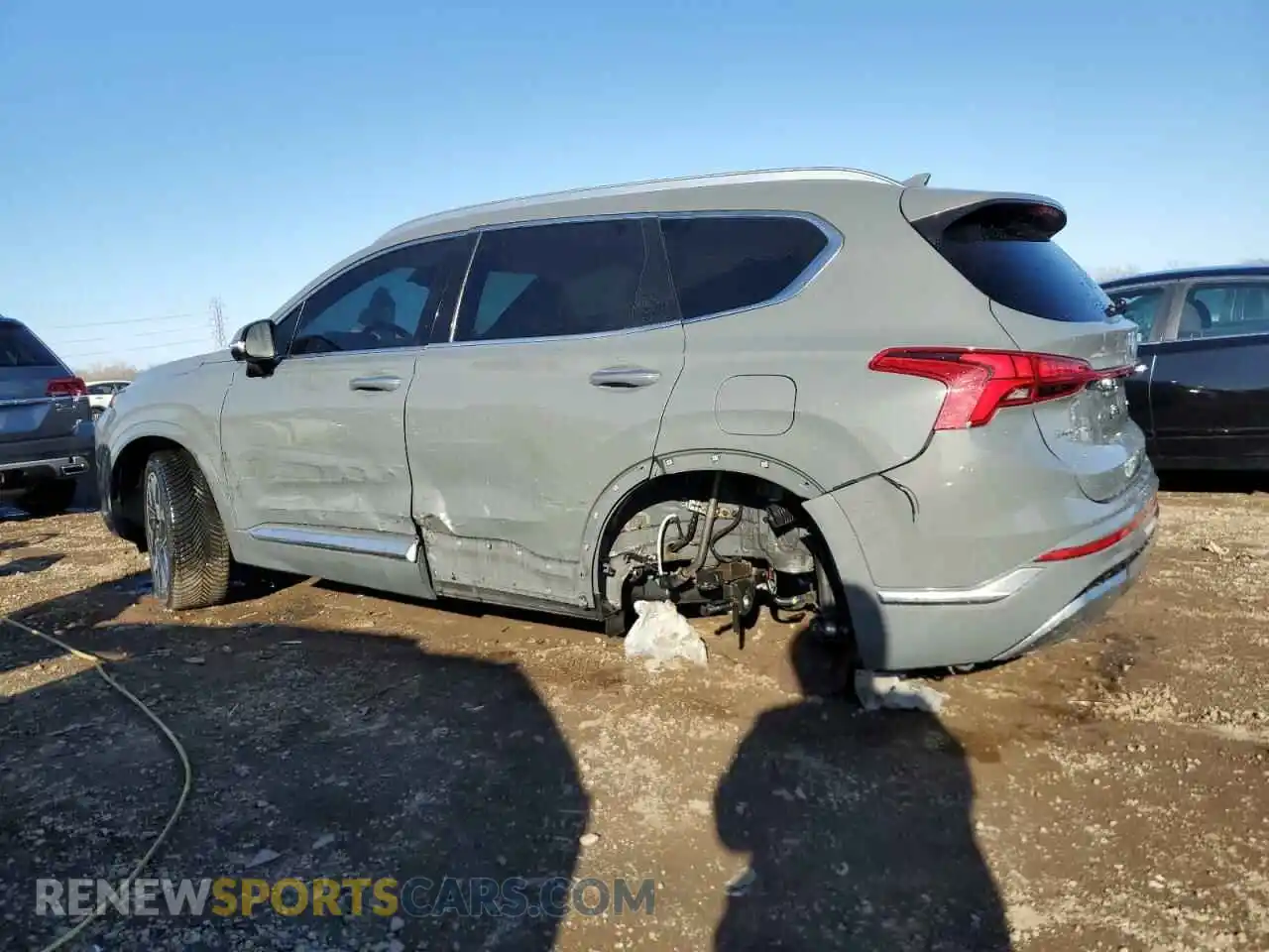 2 Photograph of a damaged car 5NMS5DAL2MH356272 HYUNDAI SANTA FE 2021