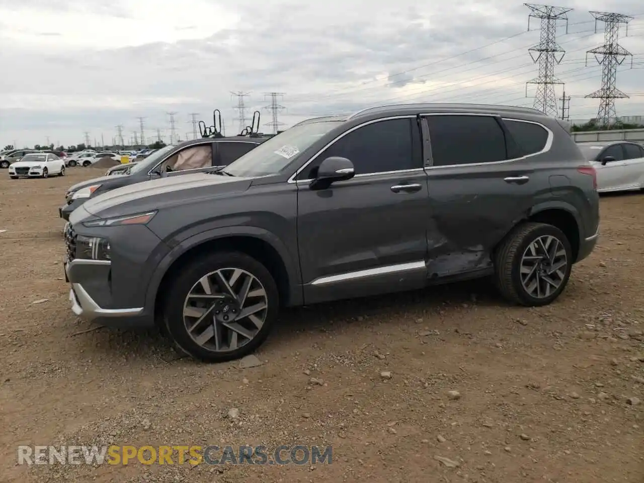 1 Фотография поврежденного автомобиля 5NMS5DAL2MH362296 HYUNDAI SANTA FE 2021