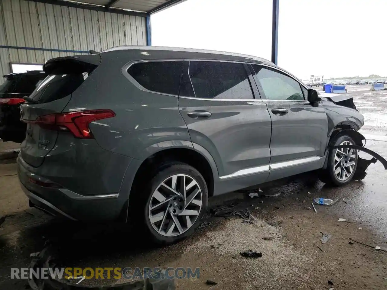 3 Фотография поврежденного автомобиля 5NMS5DAL7MH350502 HYUNDAI SANTA FE 2021