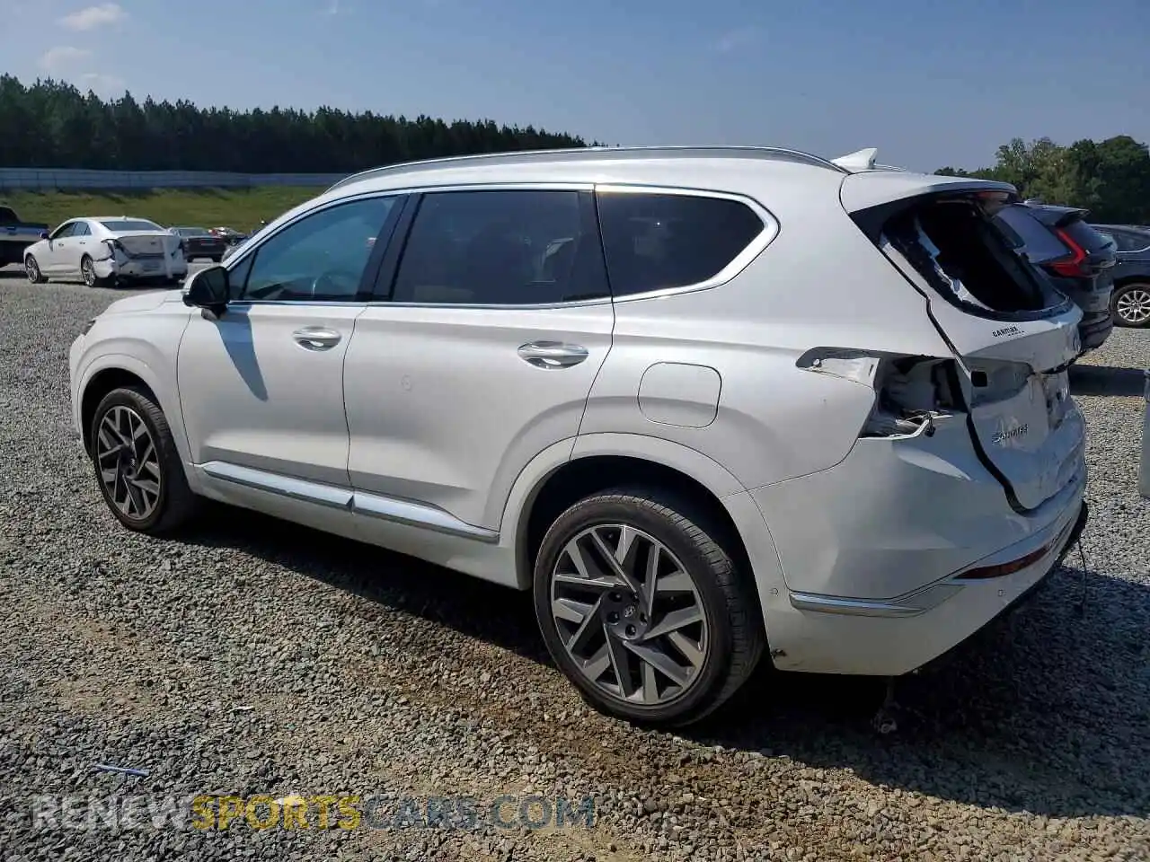 2 Photograph of a damaged car 5NMS5DAL9MH348413 HYUNDAI SANTA FE 2021